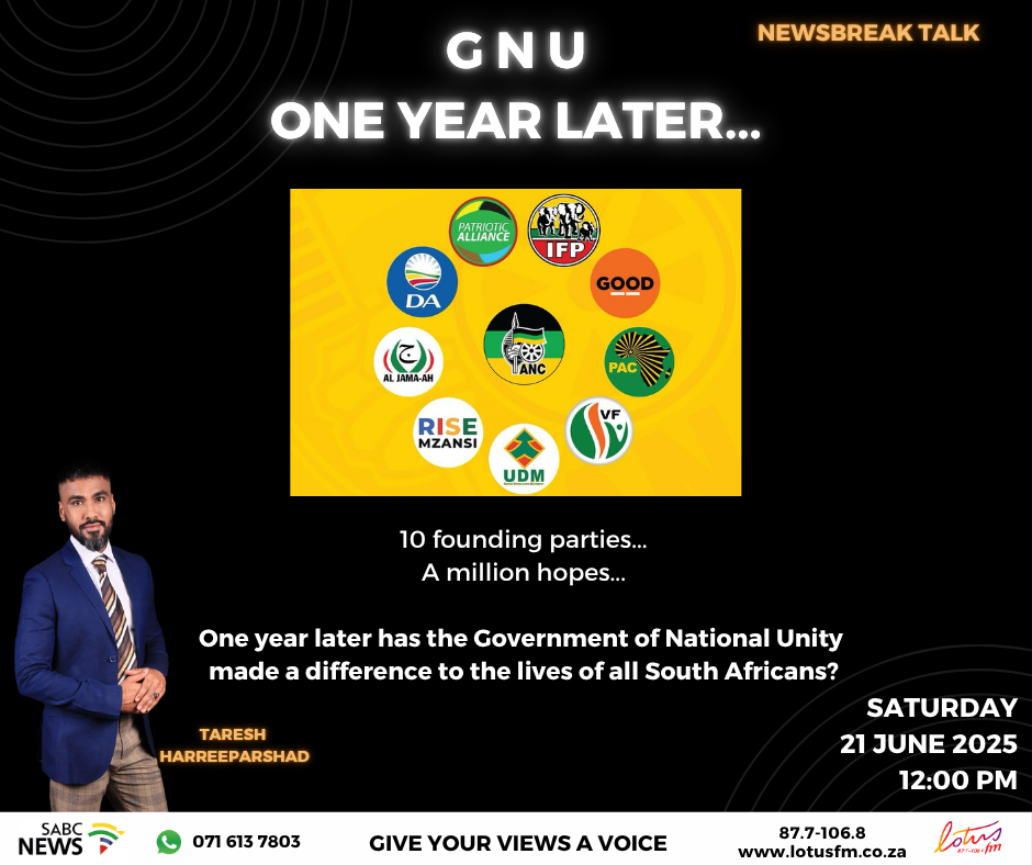 One Year of GNU: civil society says more progress is still needed #sabcnews
