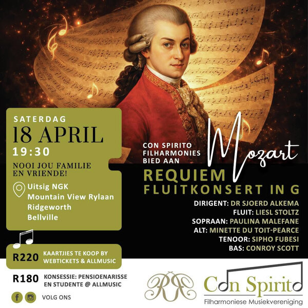 Con Spirito Filharmonies se Mozartkonsert