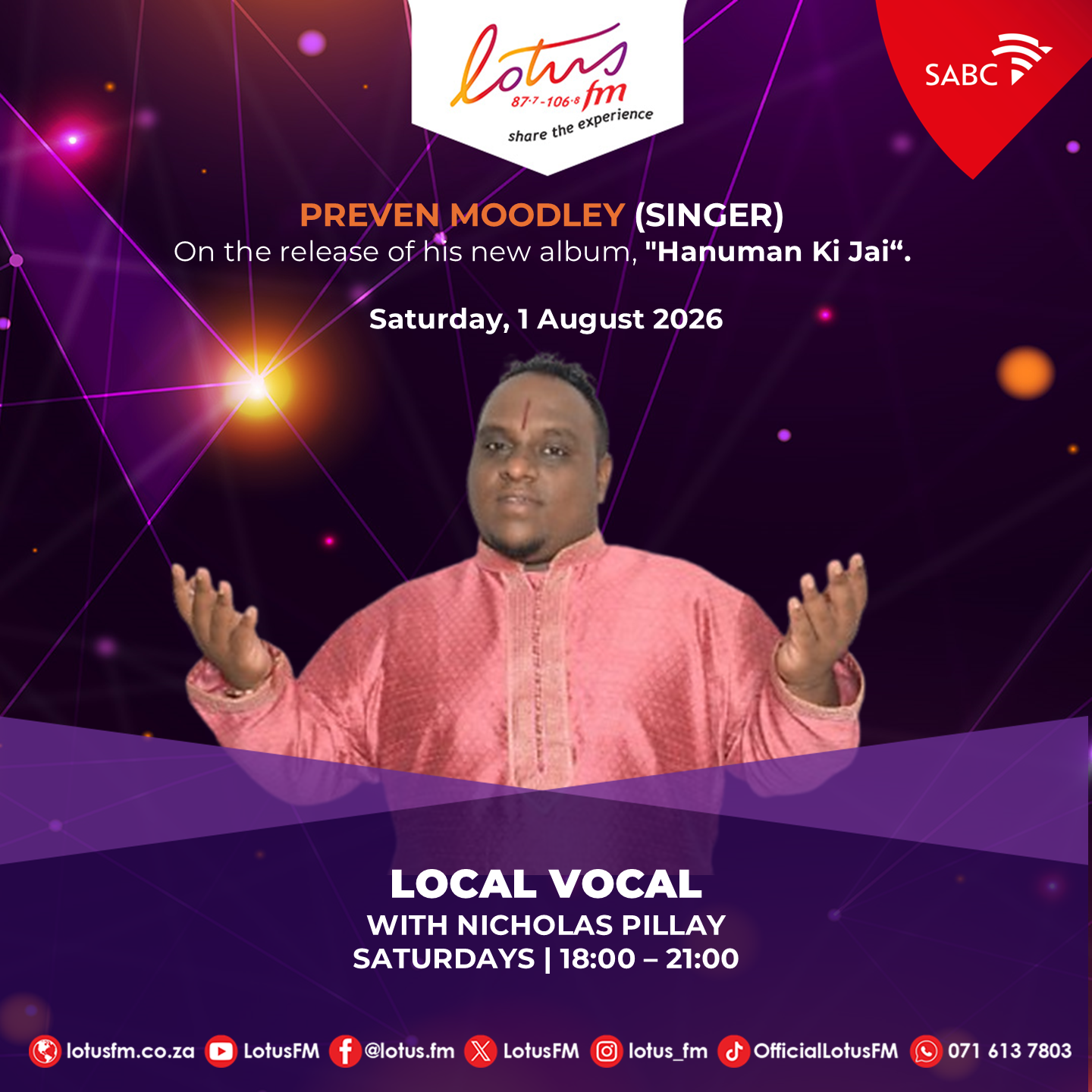  Preven Moodley  - 01 August 2026