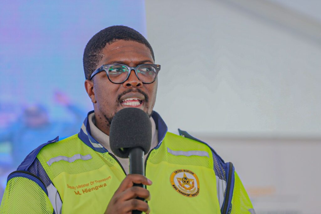 EZANAMUHLA:Mkhuleko Hlengwa - (Deputy Minister of Transport) on the launch of Easter Arrive Alive Road Safety Campaign)........