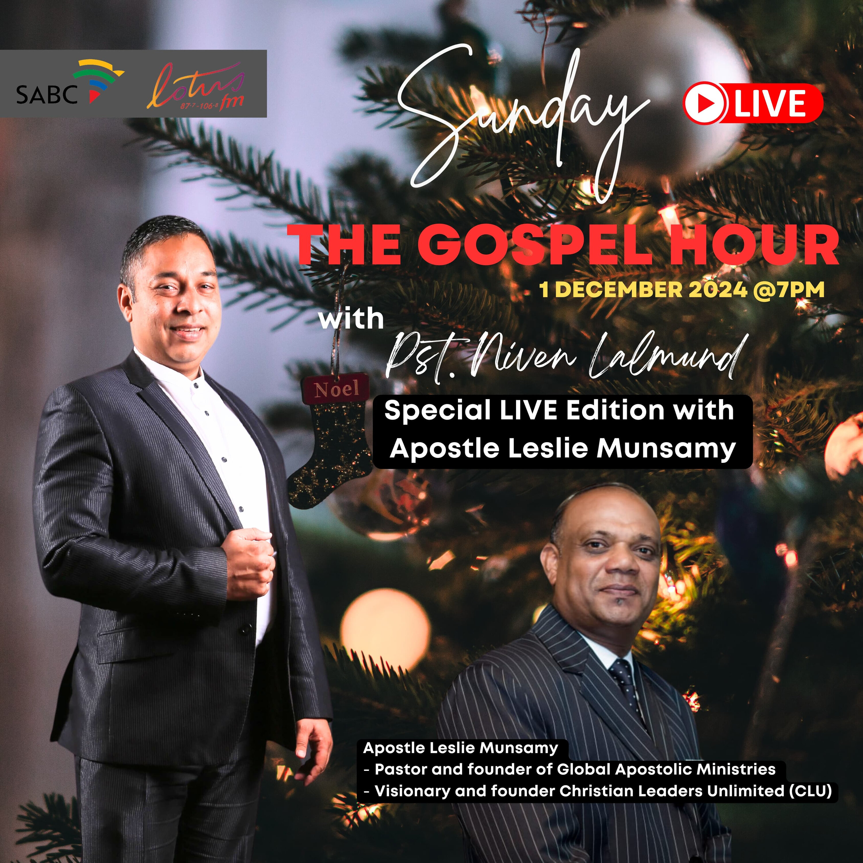 Apostle Leslie Munsamy - 01 December 2024 episode artwork