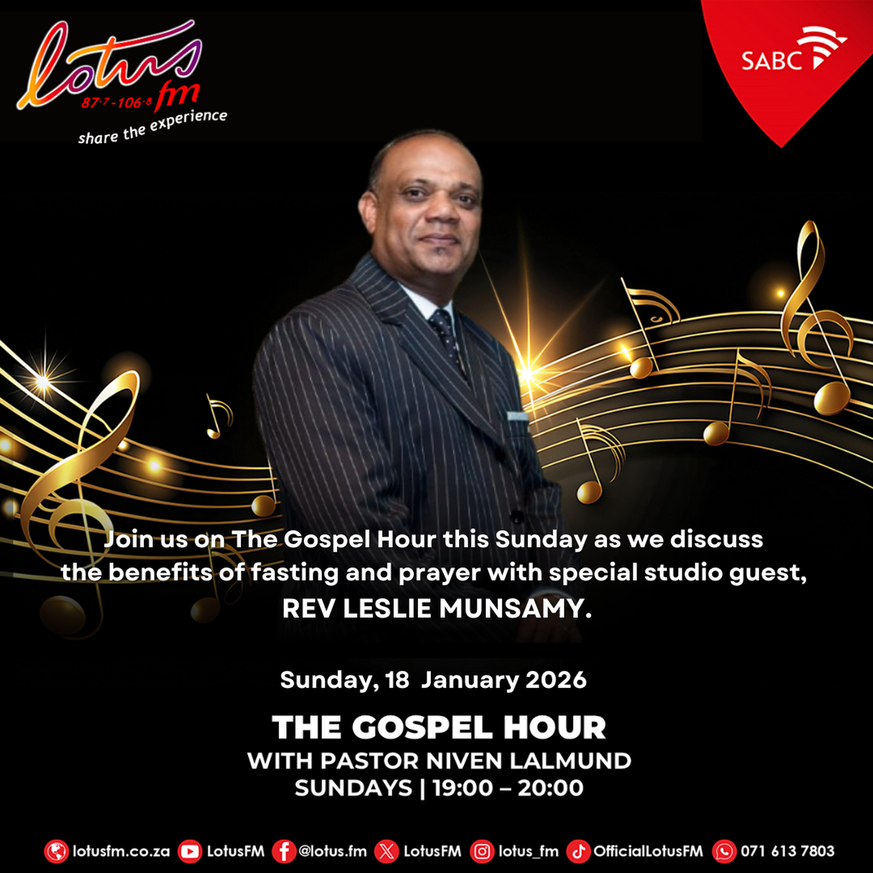 Pastor Leslie Munsamy - 18 January 2026 episode artwork