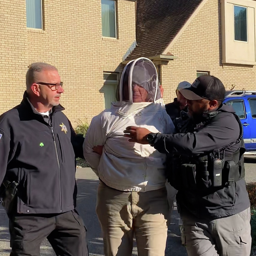 Boer val met bye aan