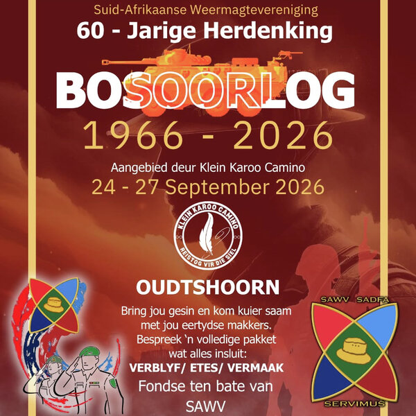 Bosoorlog se 60e herdenking