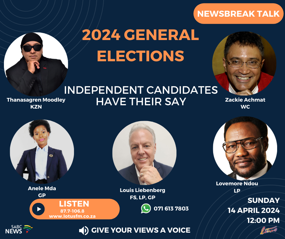 #PODCAST Independent Candidates contesting the 2024 General Elections have their say #sabcnews