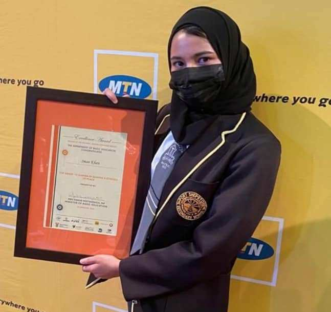 IMAN KHAN - TOP MATRIC LEARNER IN QUINTILE 4