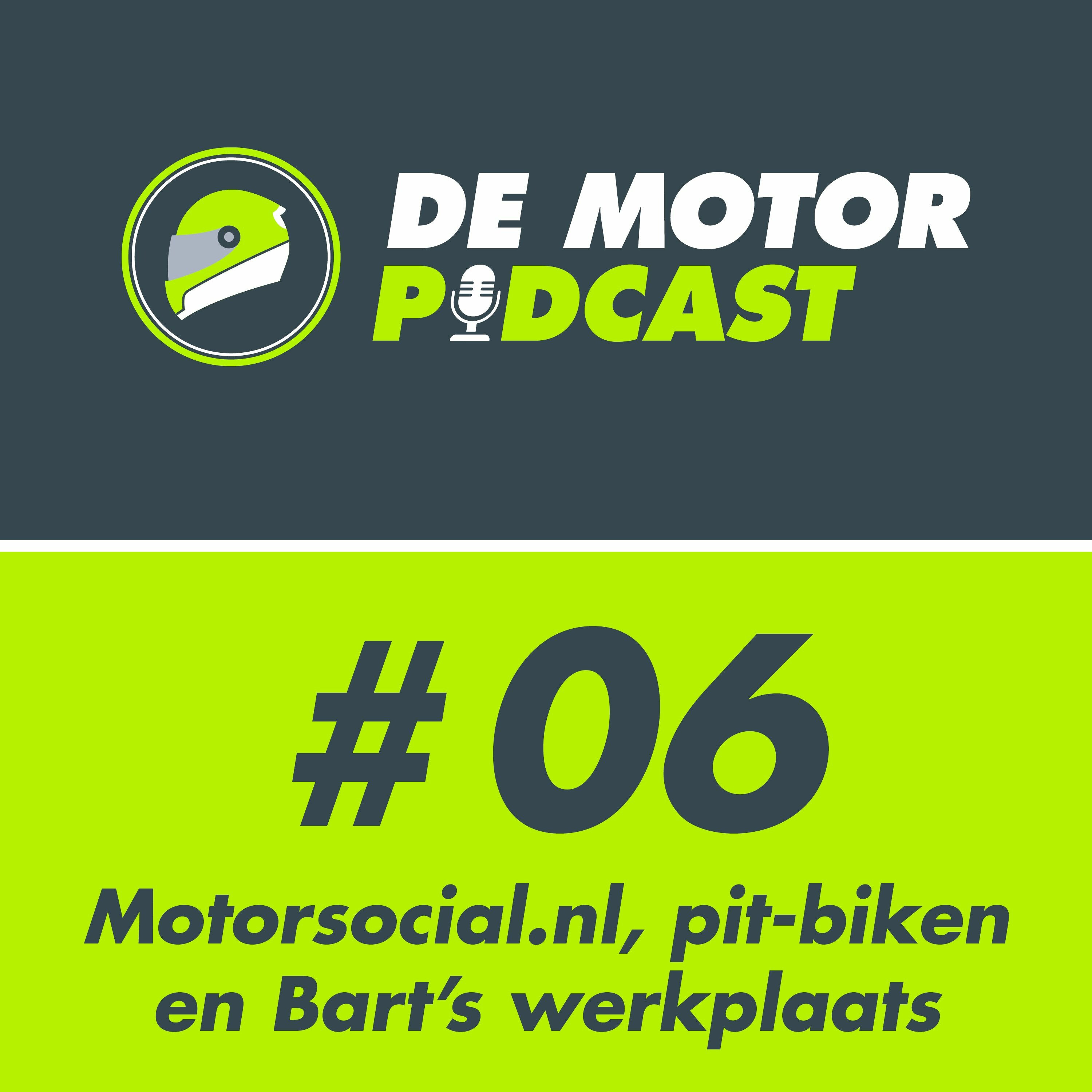 #006 Bart over zijn platform Motorsocial.nl, werkplaats en pit-biken episode artwork