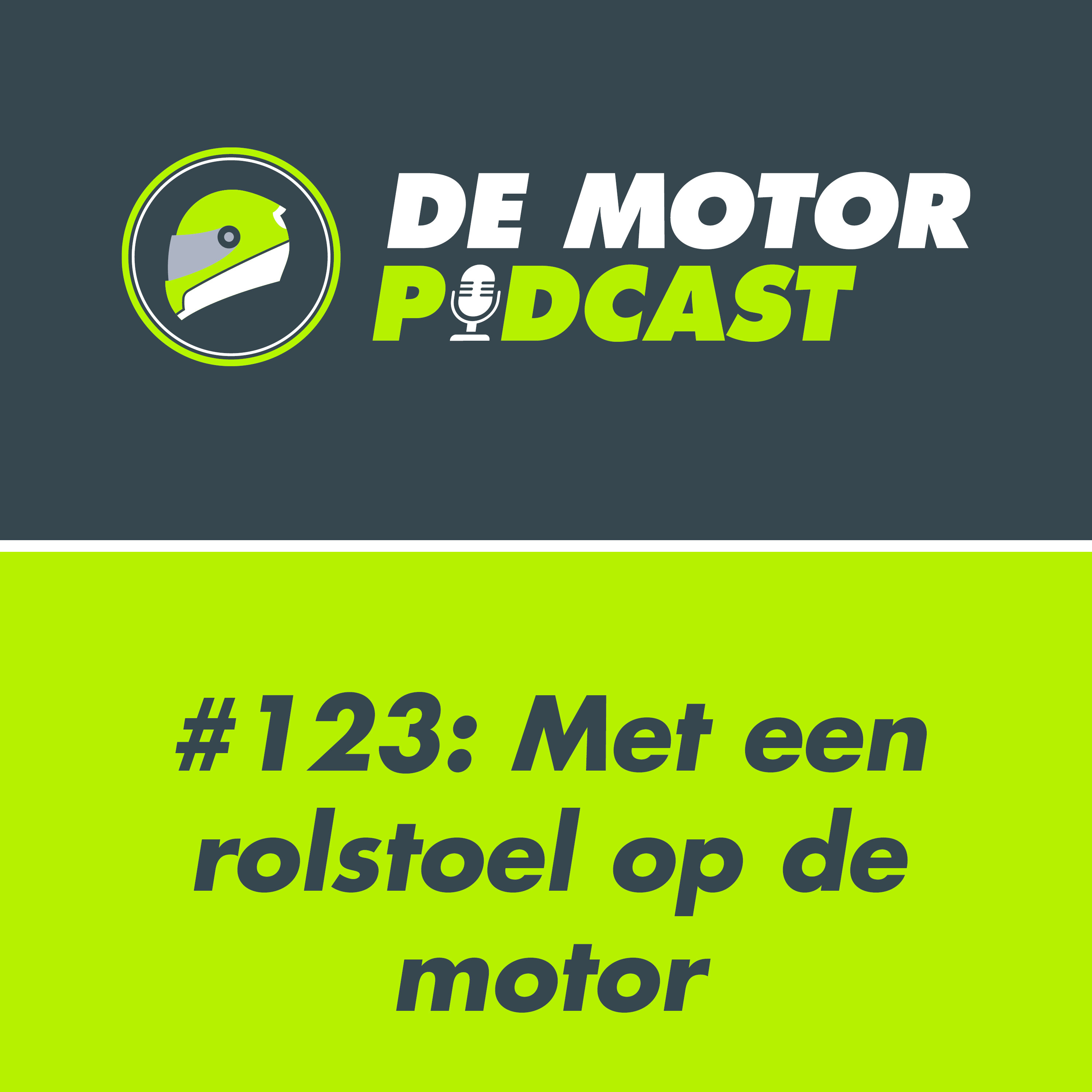 #123 Met een rolstoel op de motor episode artwork