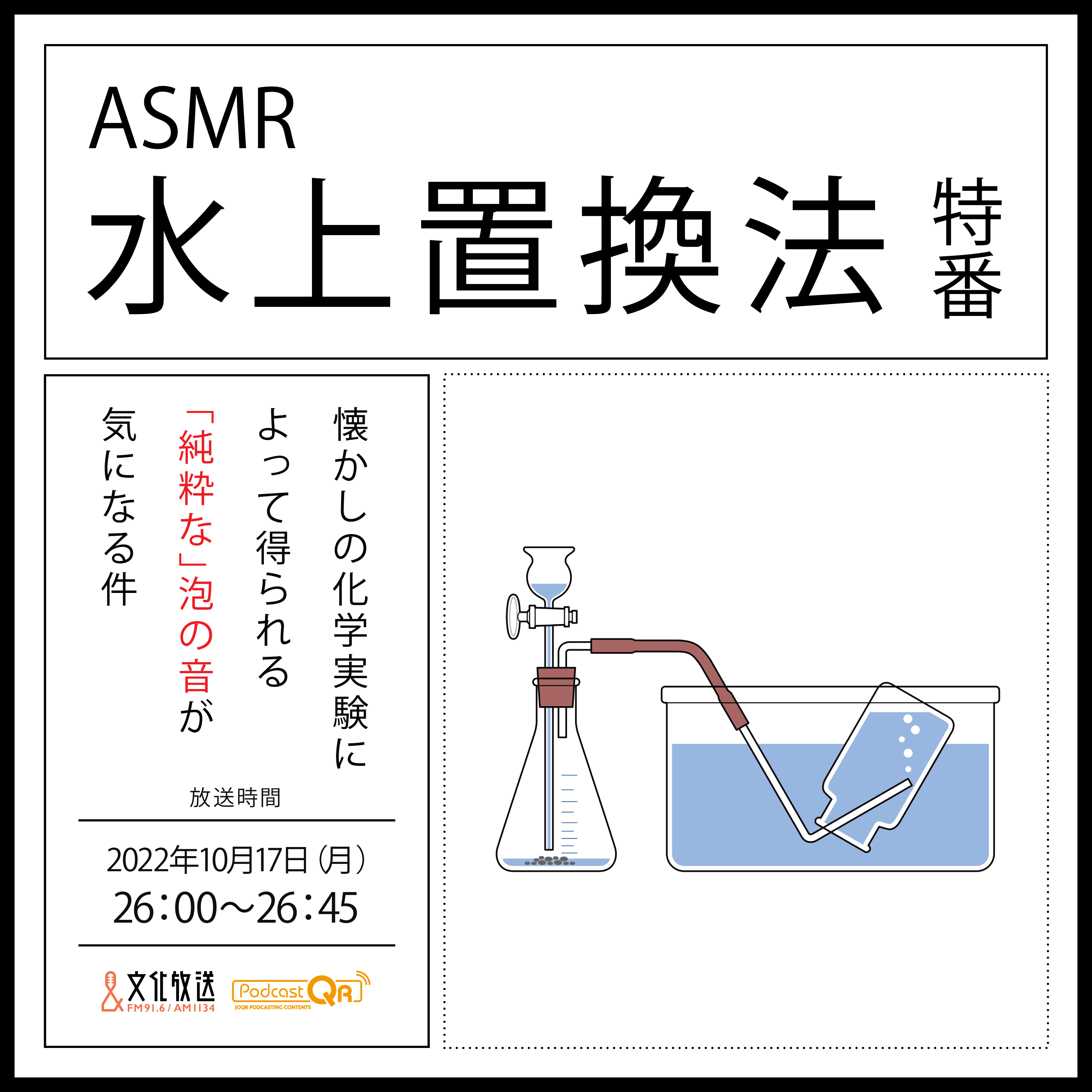 水上置換法特番～懐かしの化学実験によって得られる「純粋な」泡の音が