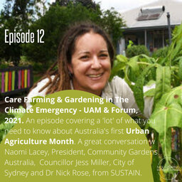 Care Farming & Gardening in the Climate Emergency -  Urban Agriculture Month & Forum