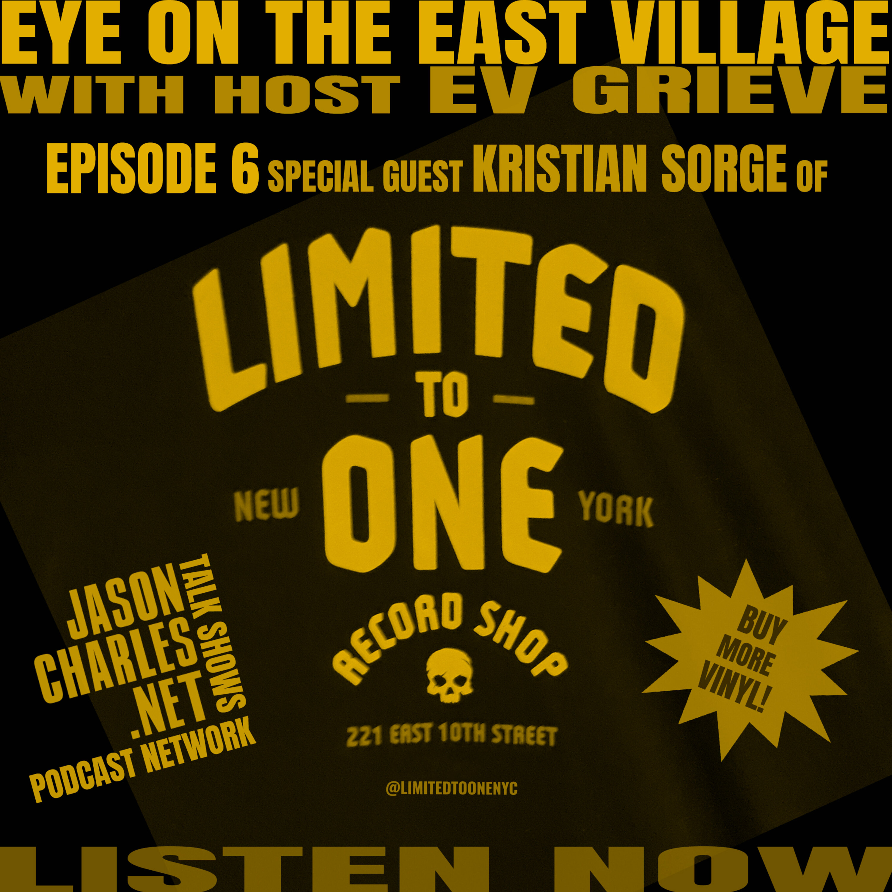 EYE ON THE EAST VILLAGE Episode 6 Limited to One Record Shop episode artwork