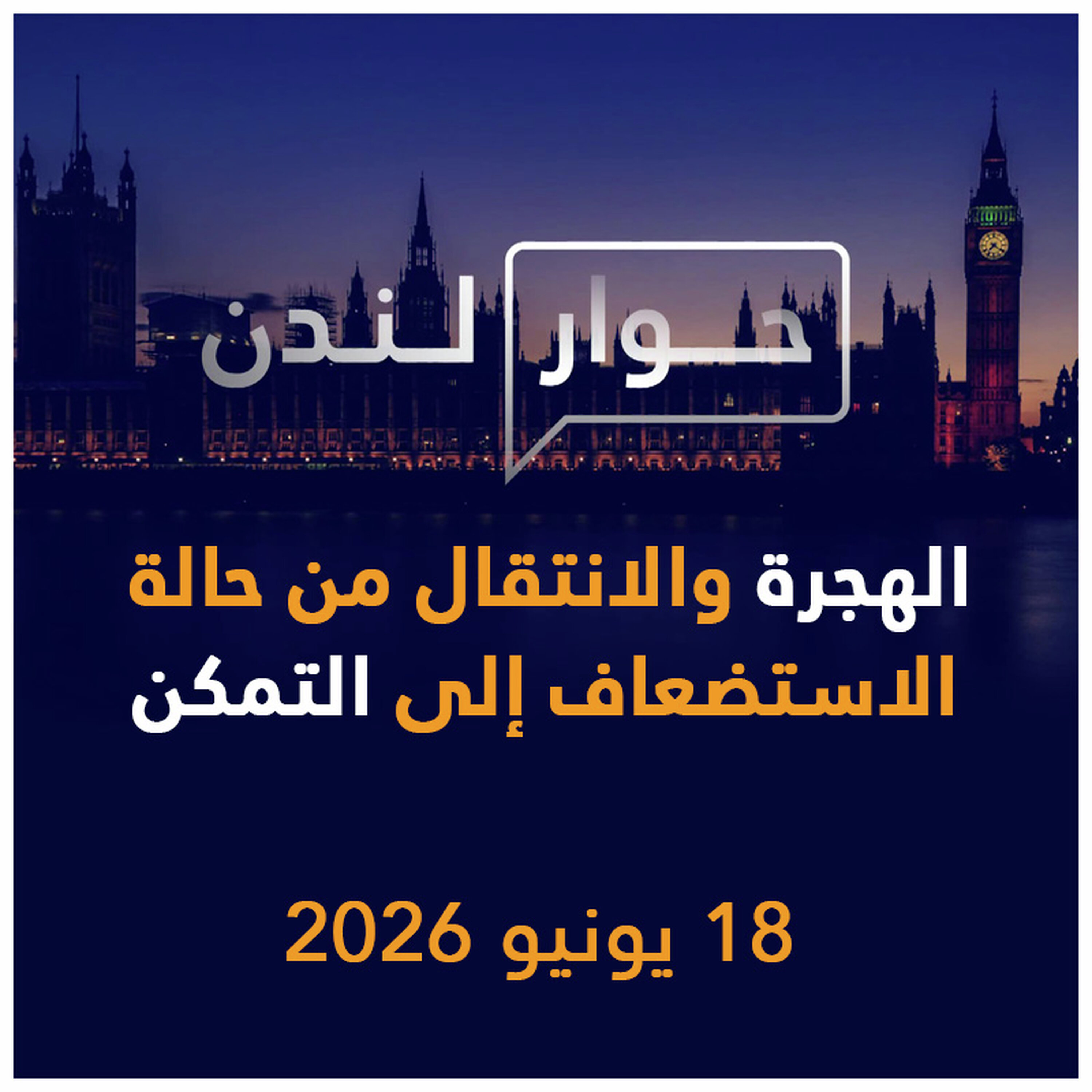 الهجرة والانتقال من حالة الاستضعاف إلى حالة التمكن | حوار لندن episode artwork