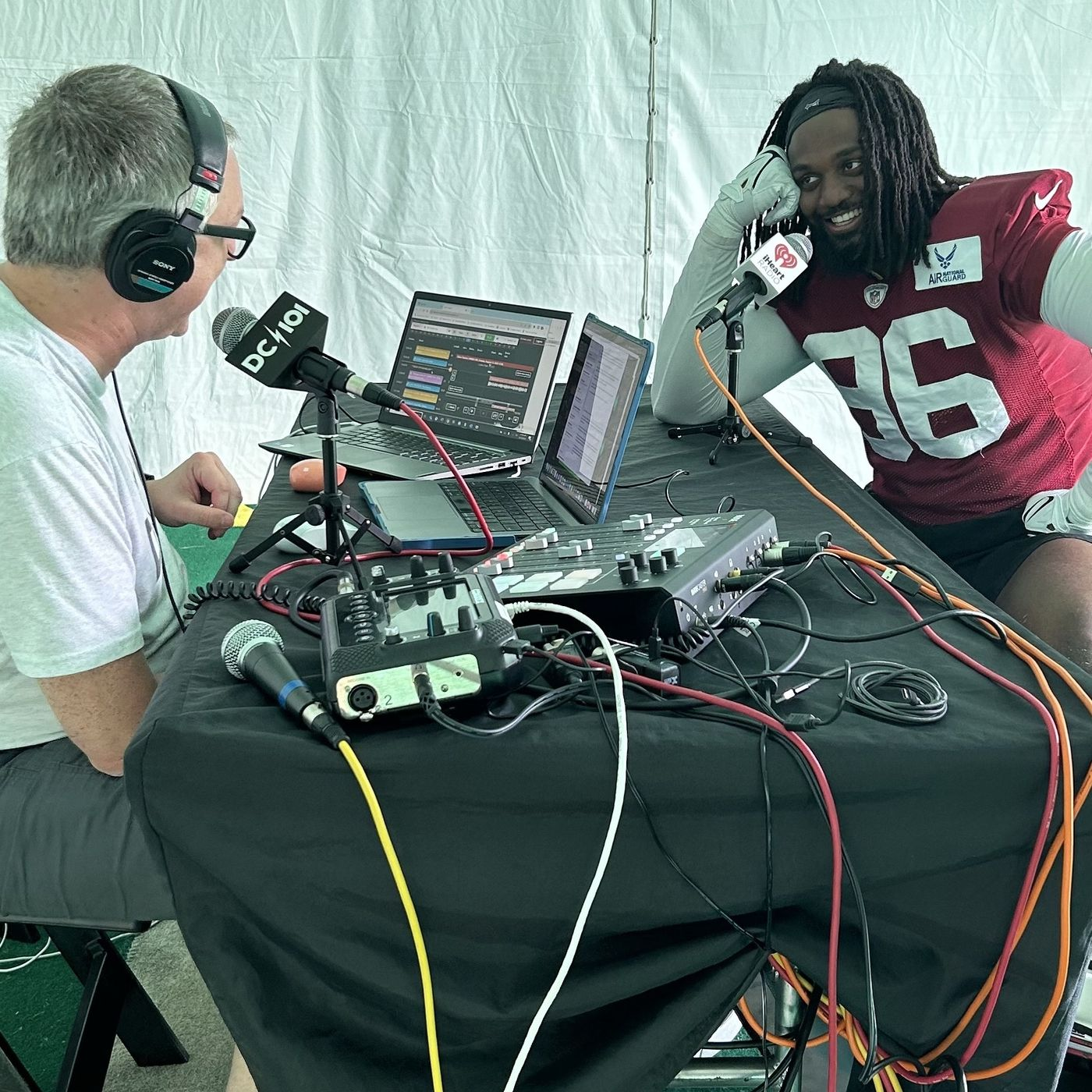 Commanders Defensive End #96 James Smith-Williams with Mike Jones 8/13/23 episode artwork