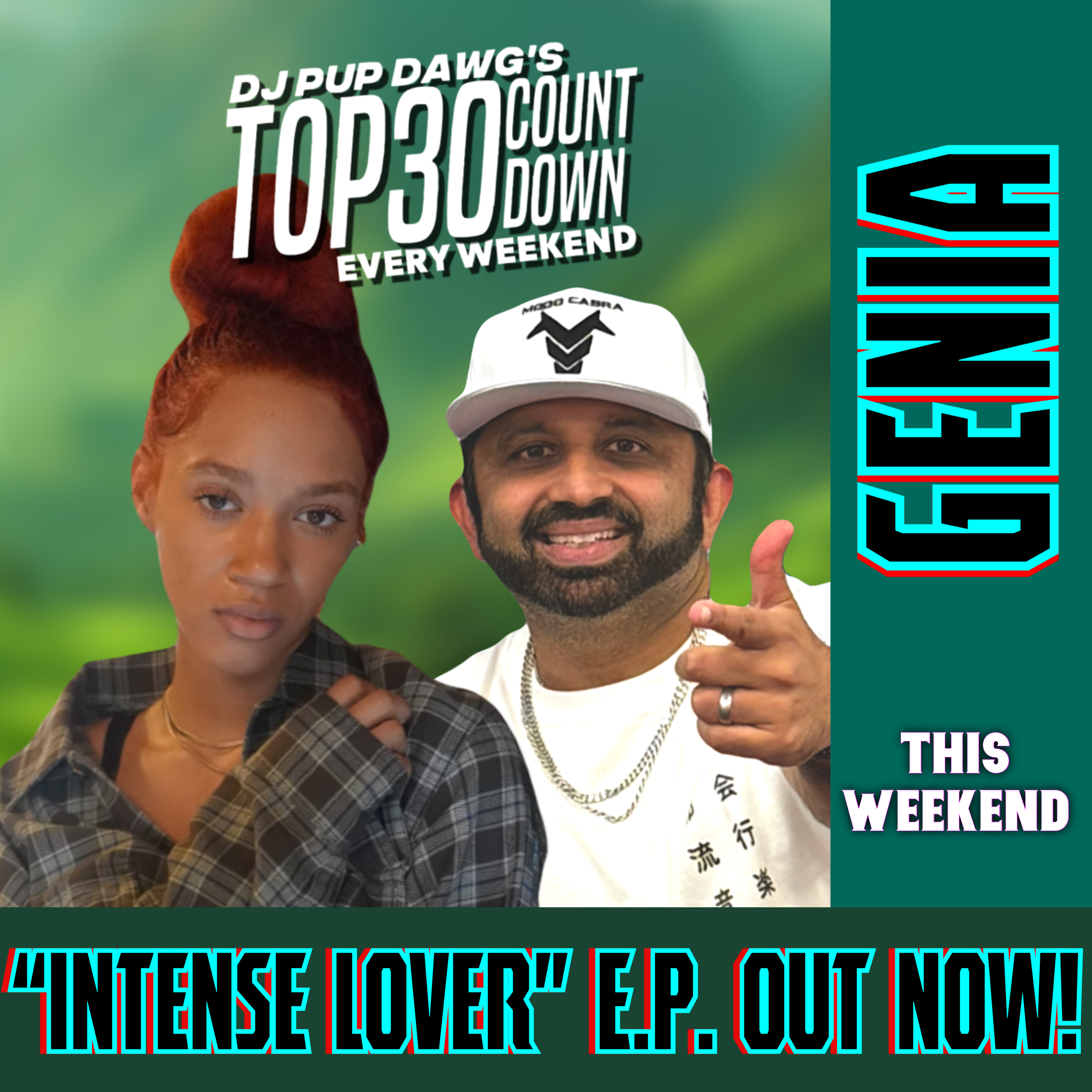 Genia with DJ Pup Dawg episode artwork