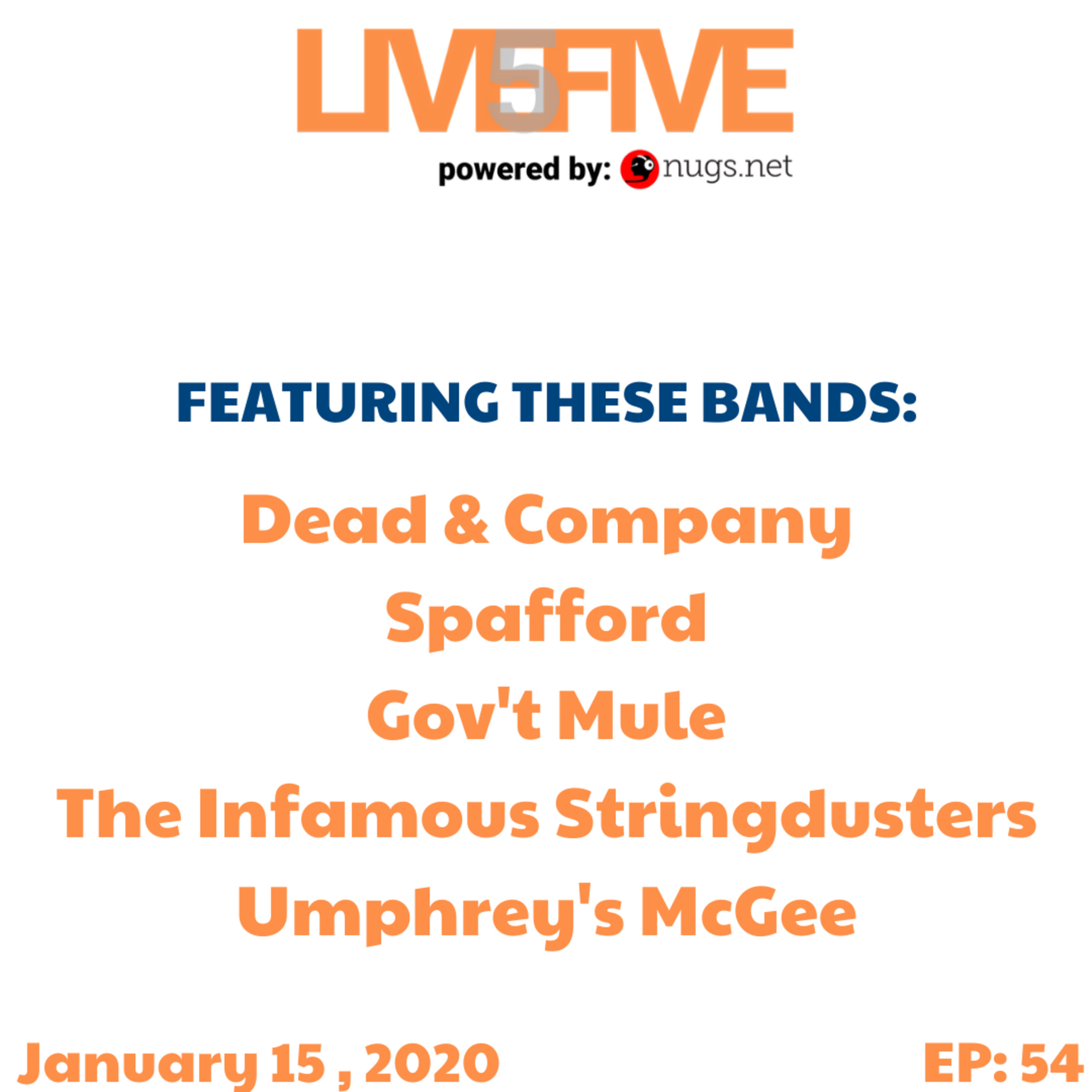 Live 5 - January 15, 2020.