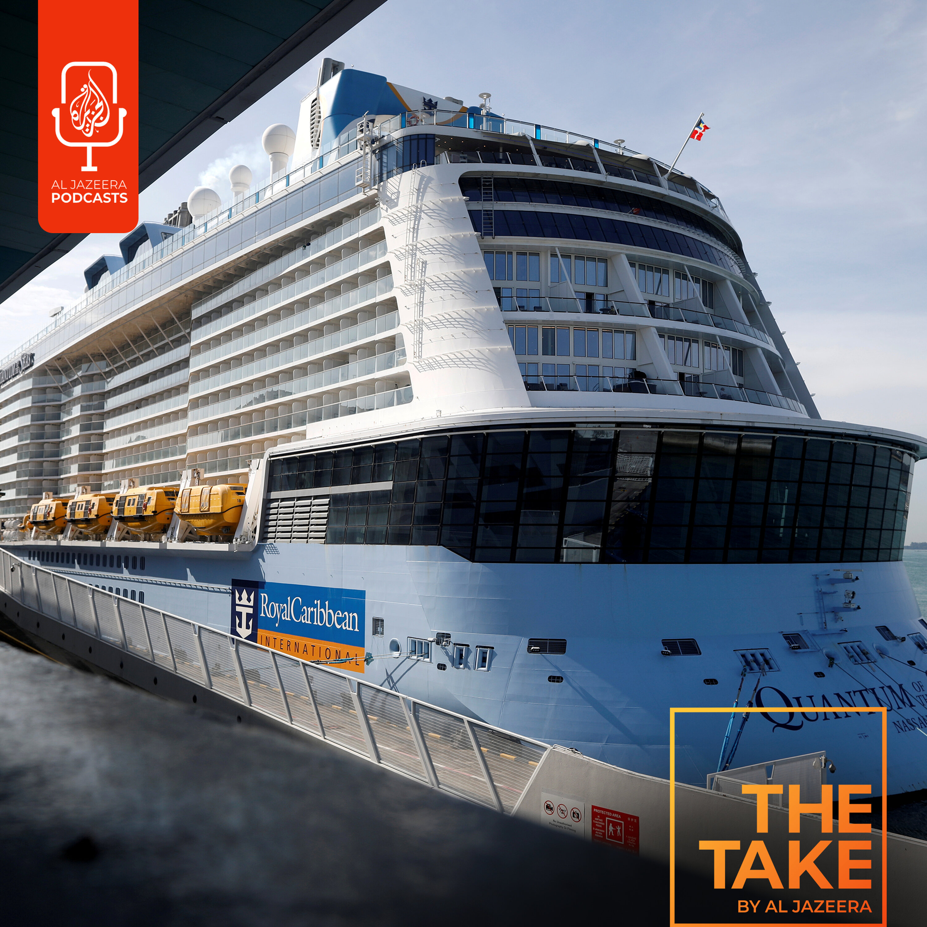 Another Take: The cruise is over, but coronavirus has crews stranded at sea episode artwork