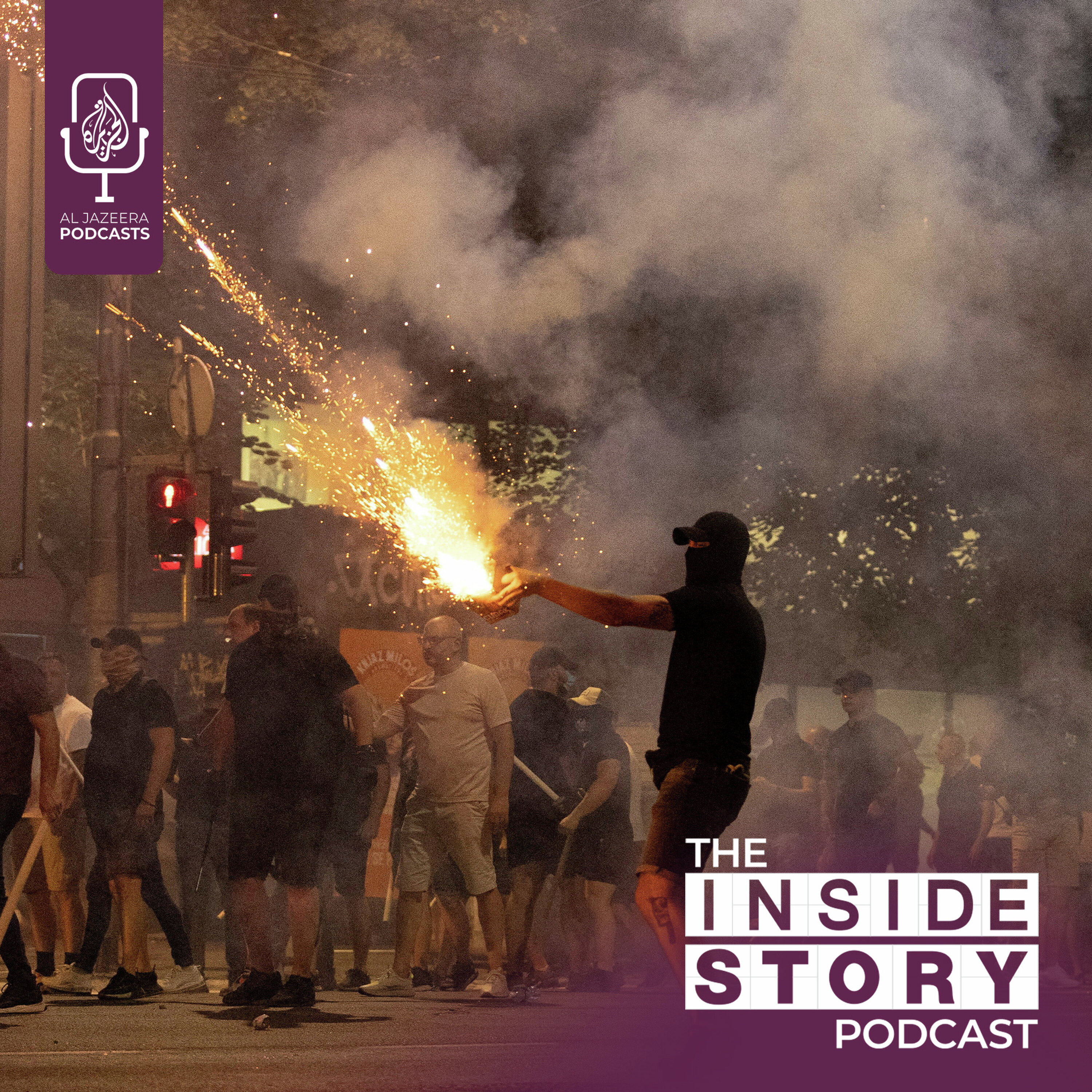 Why has violence flared up in Serbia?