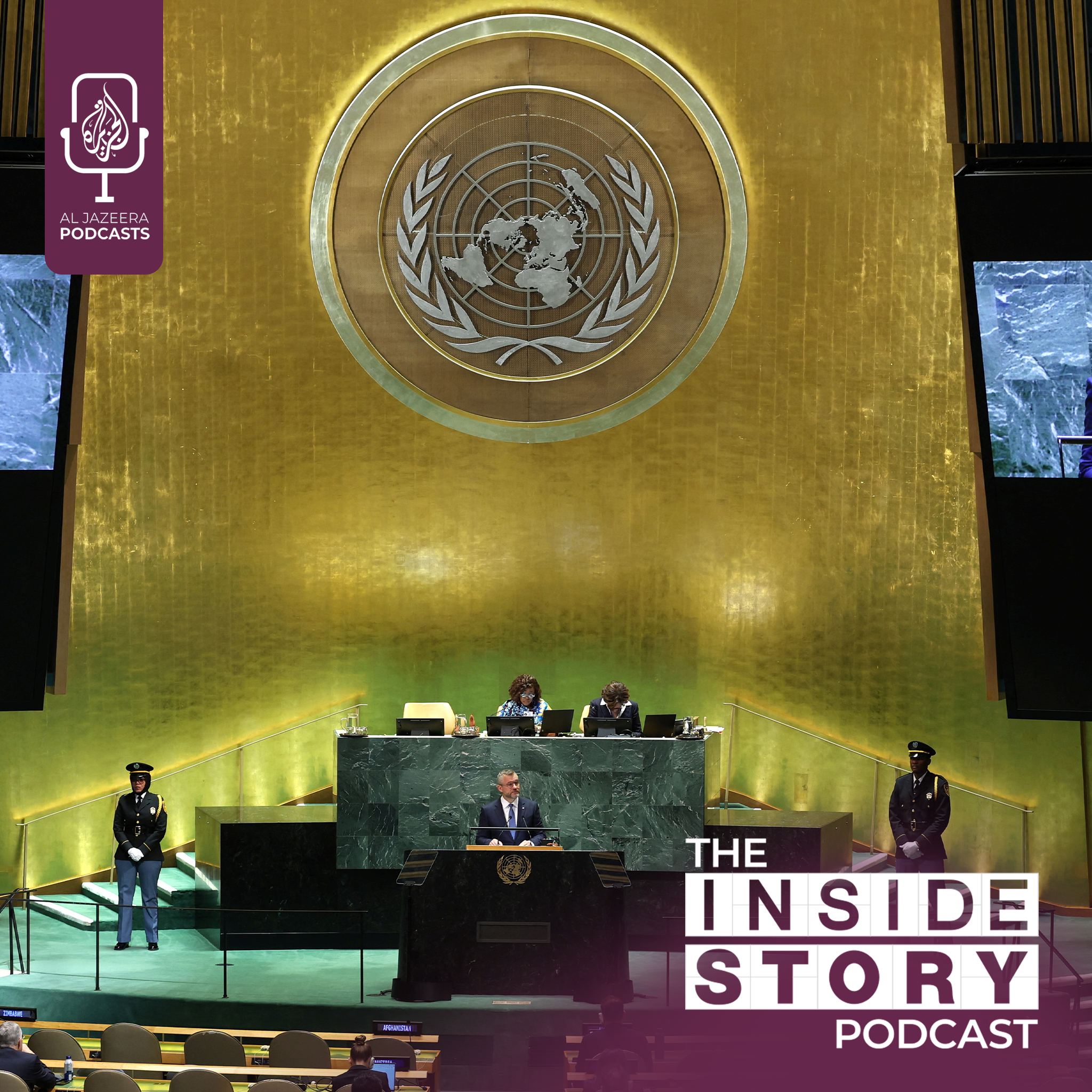 Who is able to enforce a peaceful settlement in the Middle East?