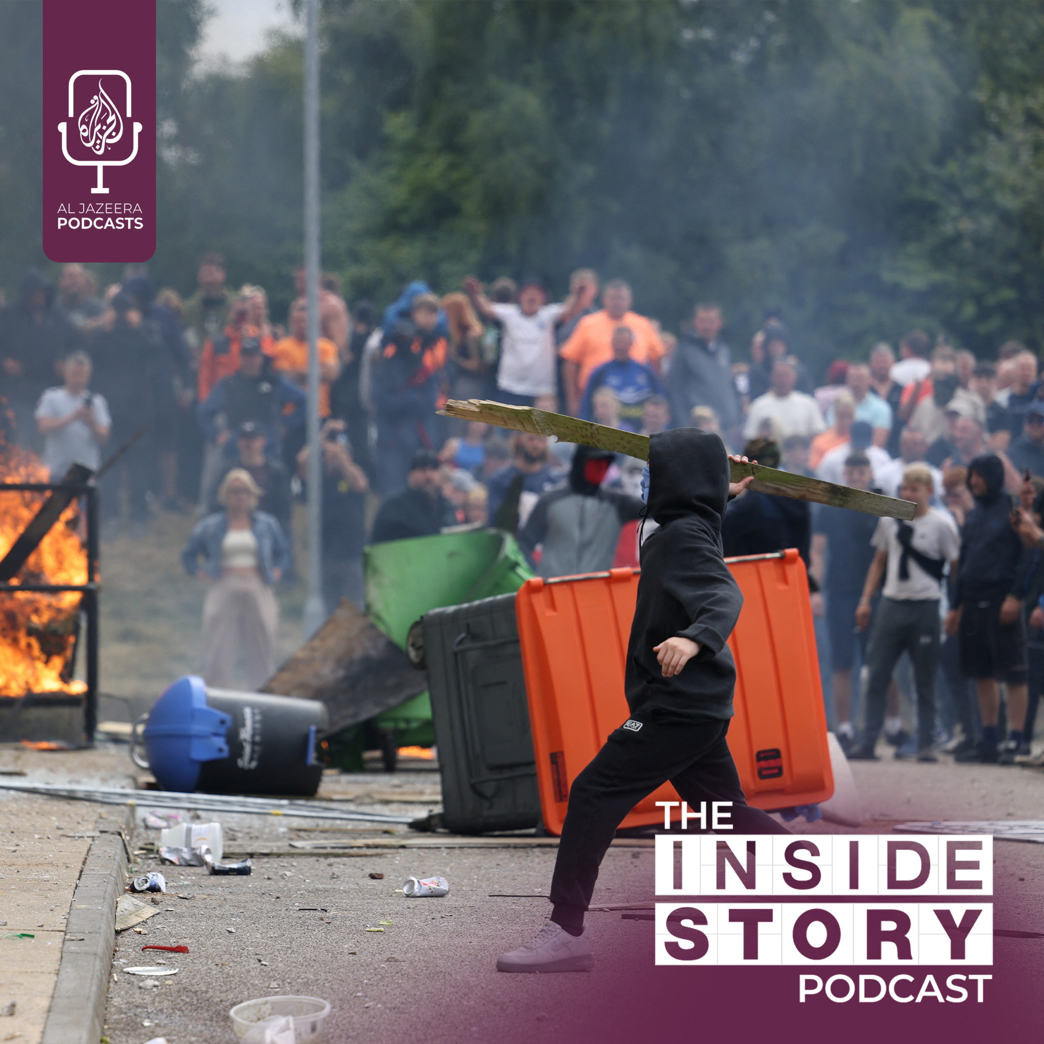 Why is there a spread of violent far-right protests in the UK?