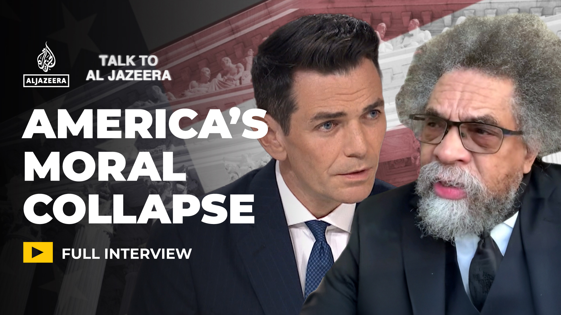 Cornel West: US is facing moral collapse and democratic decay