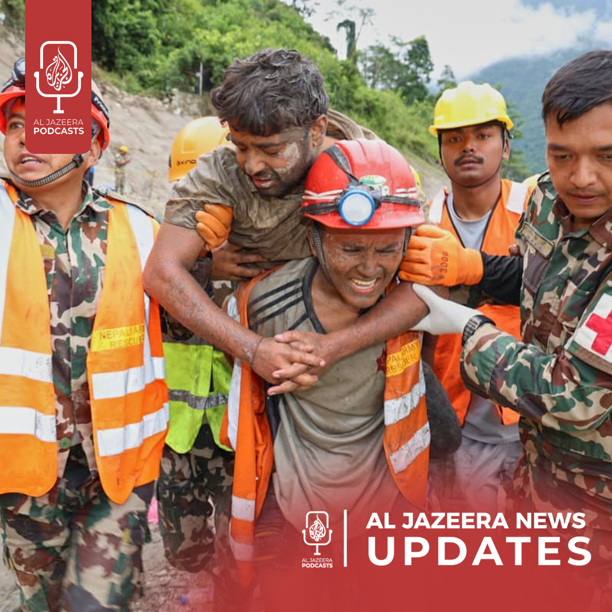 Two Rescued from Tunnels in Nepal, Houthis Clash with Government Forces in Taiz.