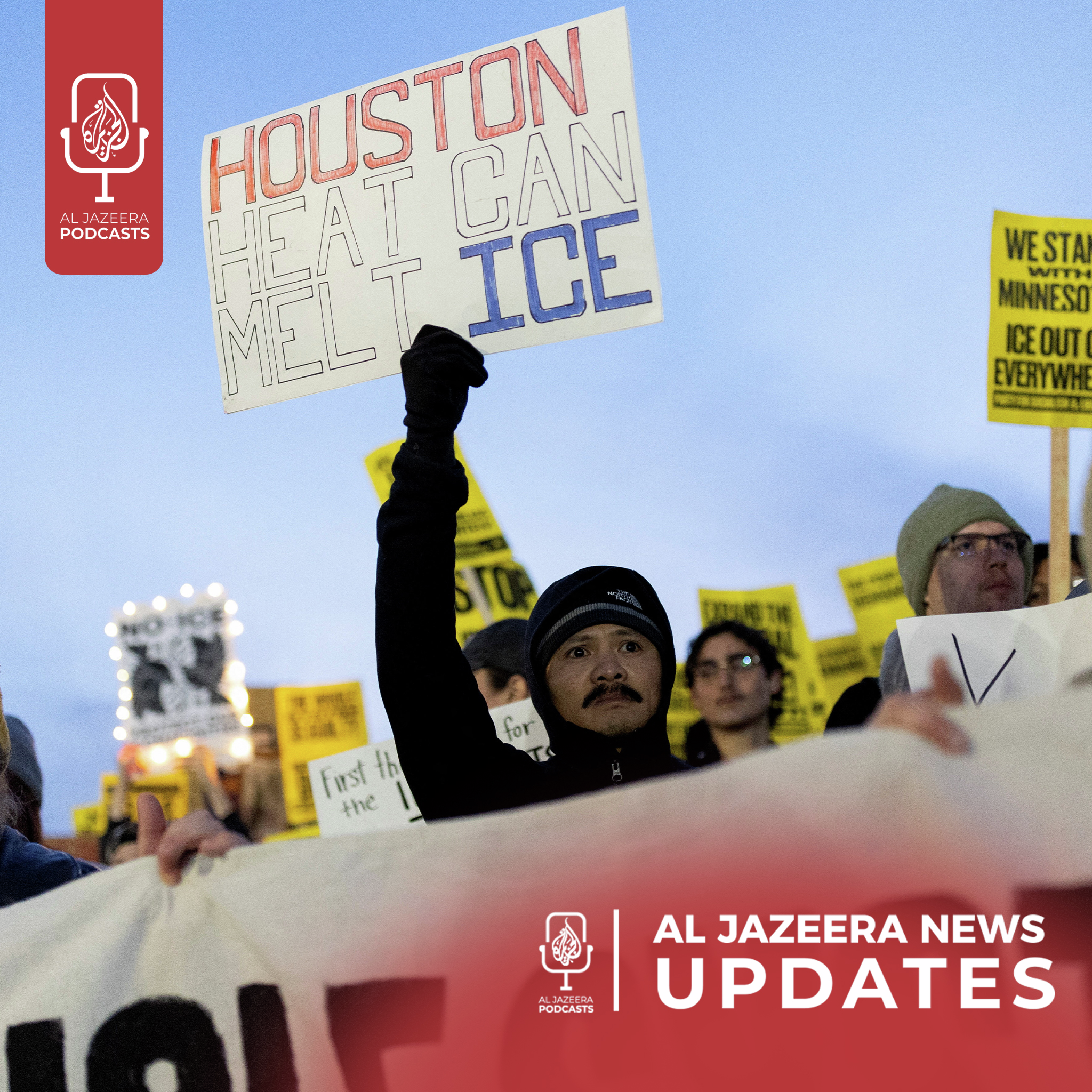 Israel renews attacks on Gaza, Immigration crackdown protests