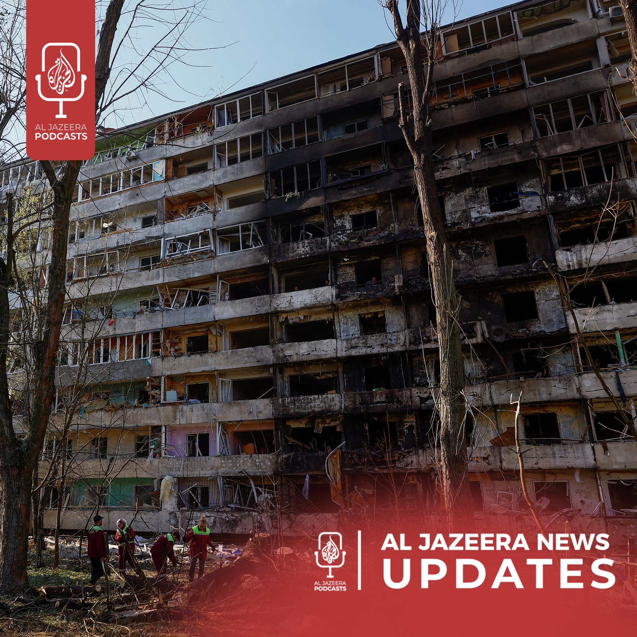Russian attacks on Ukraine, Israeli attack on building in Gaza City