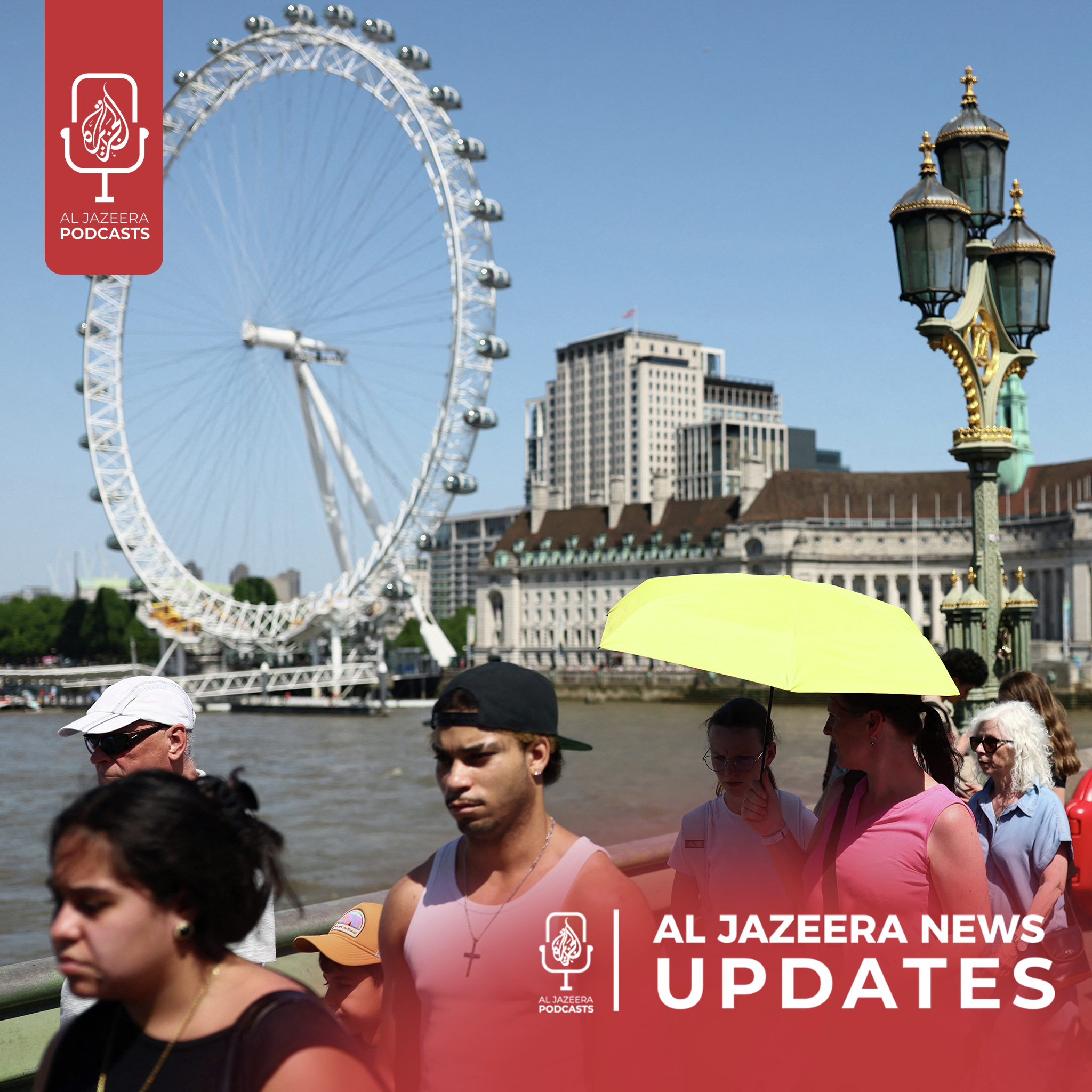 UN agency halts Hormuz evacuations, UK extends red warning for heatwave