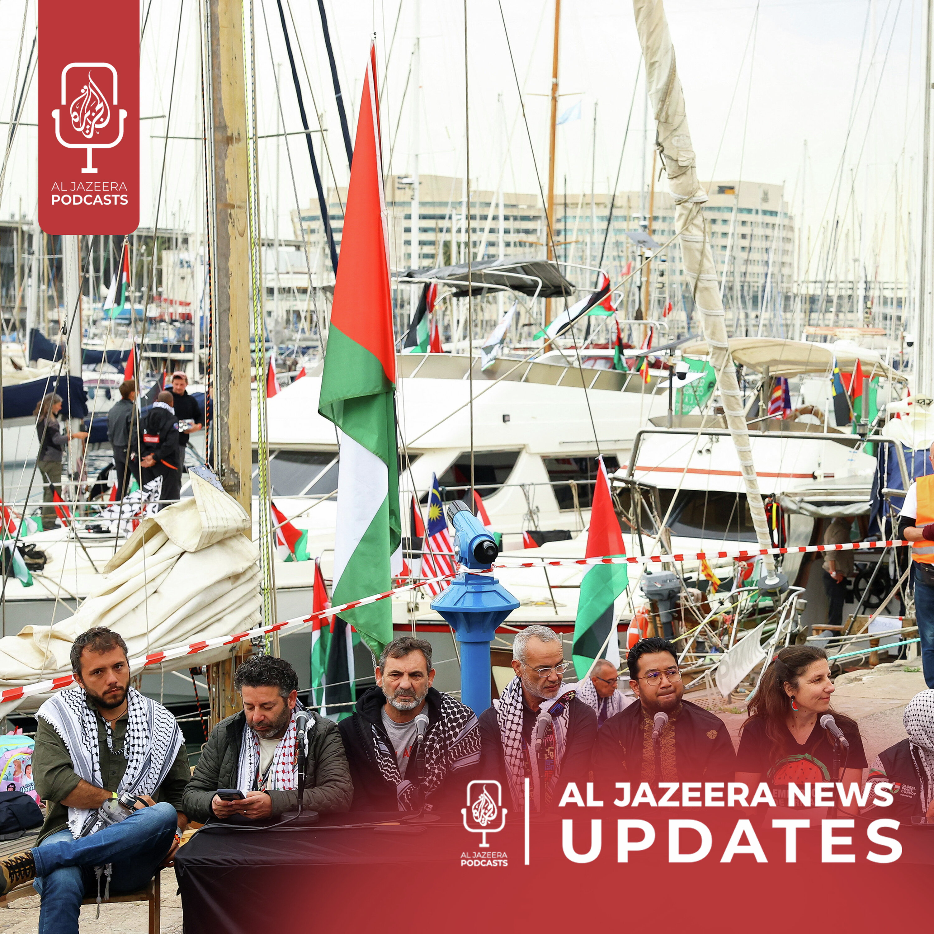 Gaza aid flotilla intercepted by Israel episode artwork