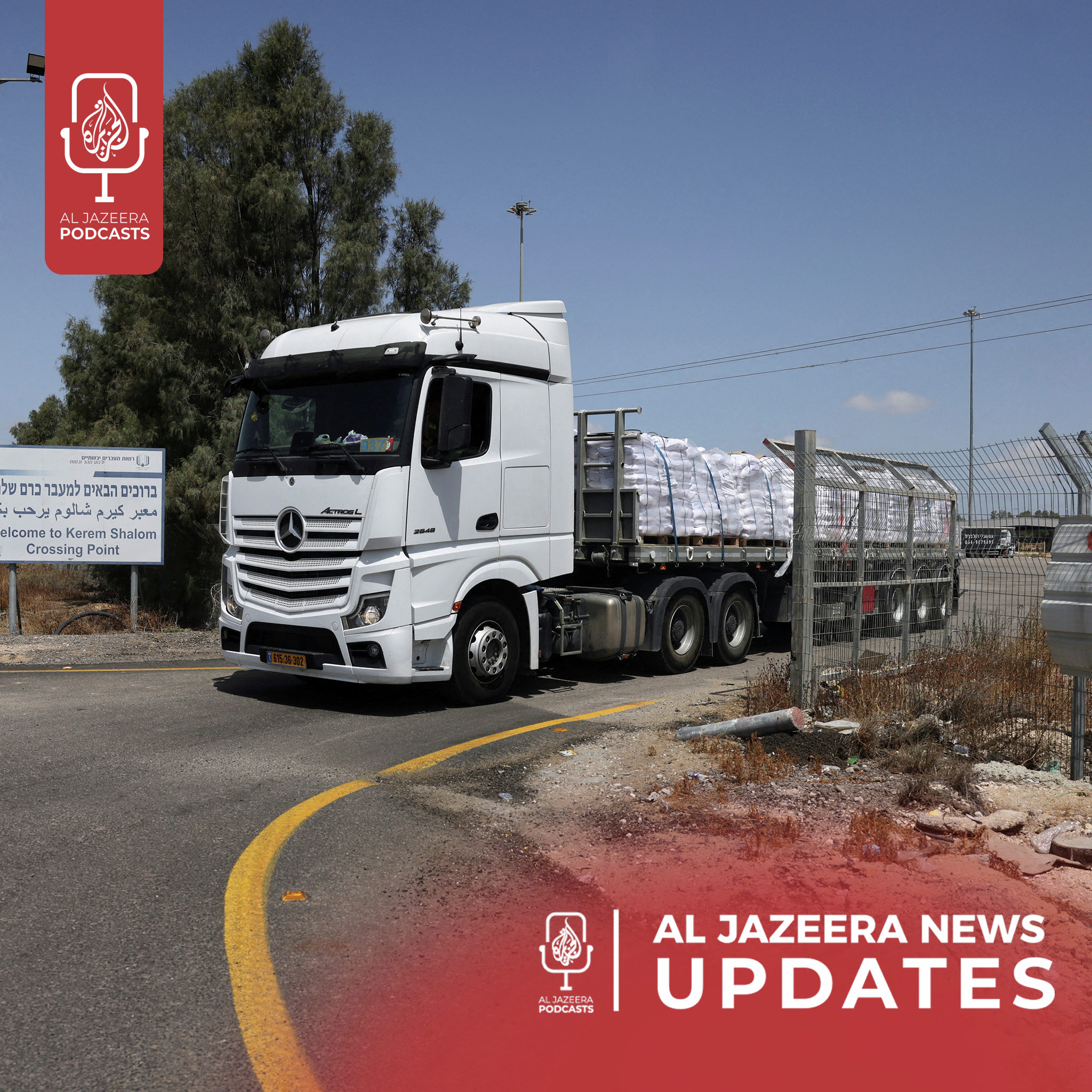 Five aid trucks allowed into Gaza, Romania election results