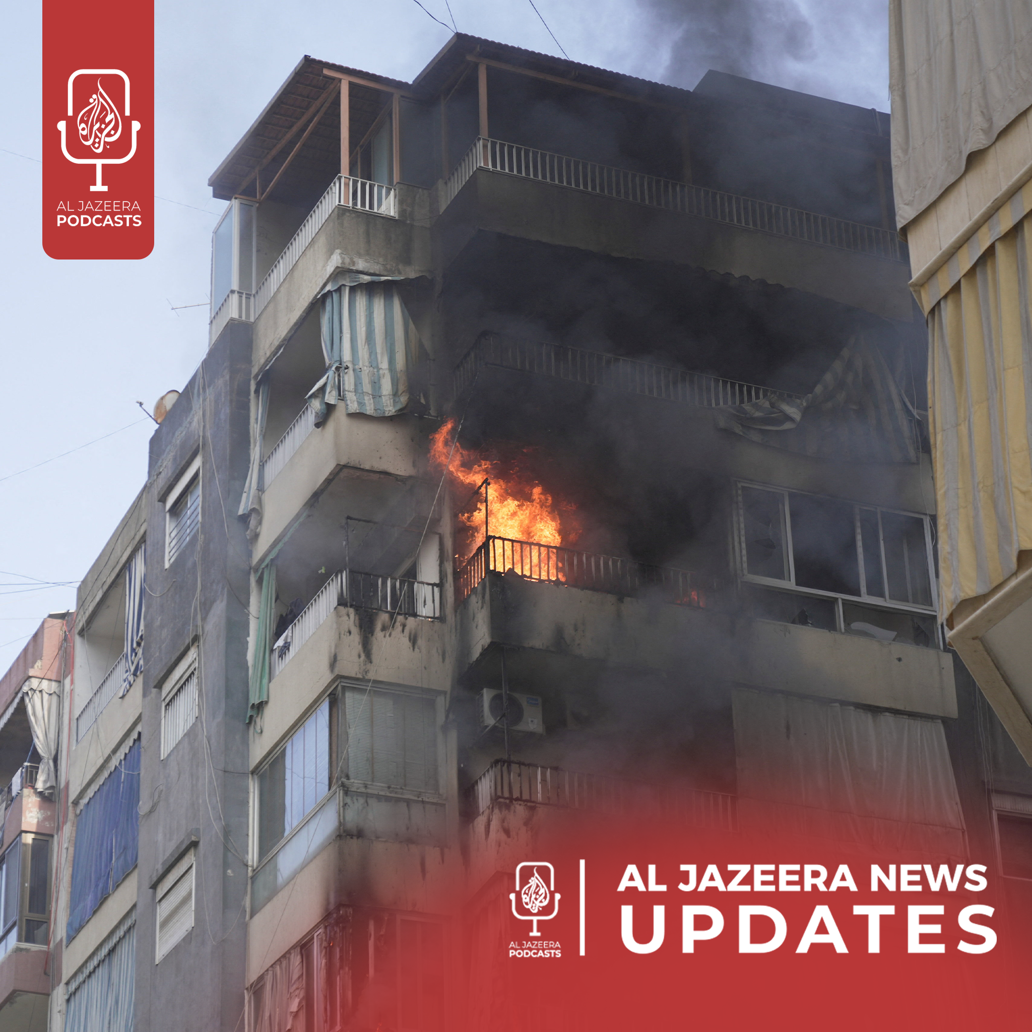 Israeli attacks on Beirut, Iran to hold funeral for security officials 