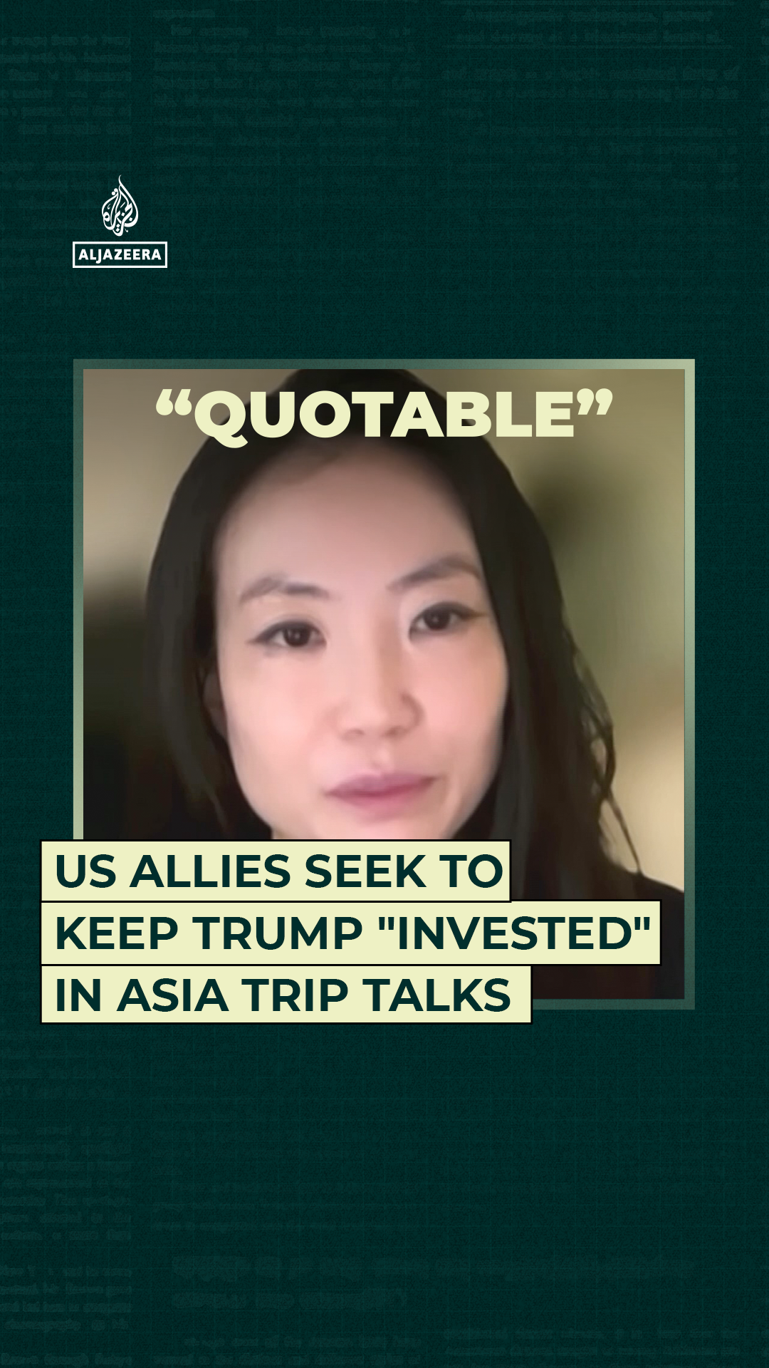 US allies seek to keep Trump "invested" in Asia trip talks