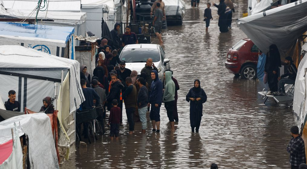 ‘Tents submerged’: Hundreds of thousands at risk in Gaza as storm looms