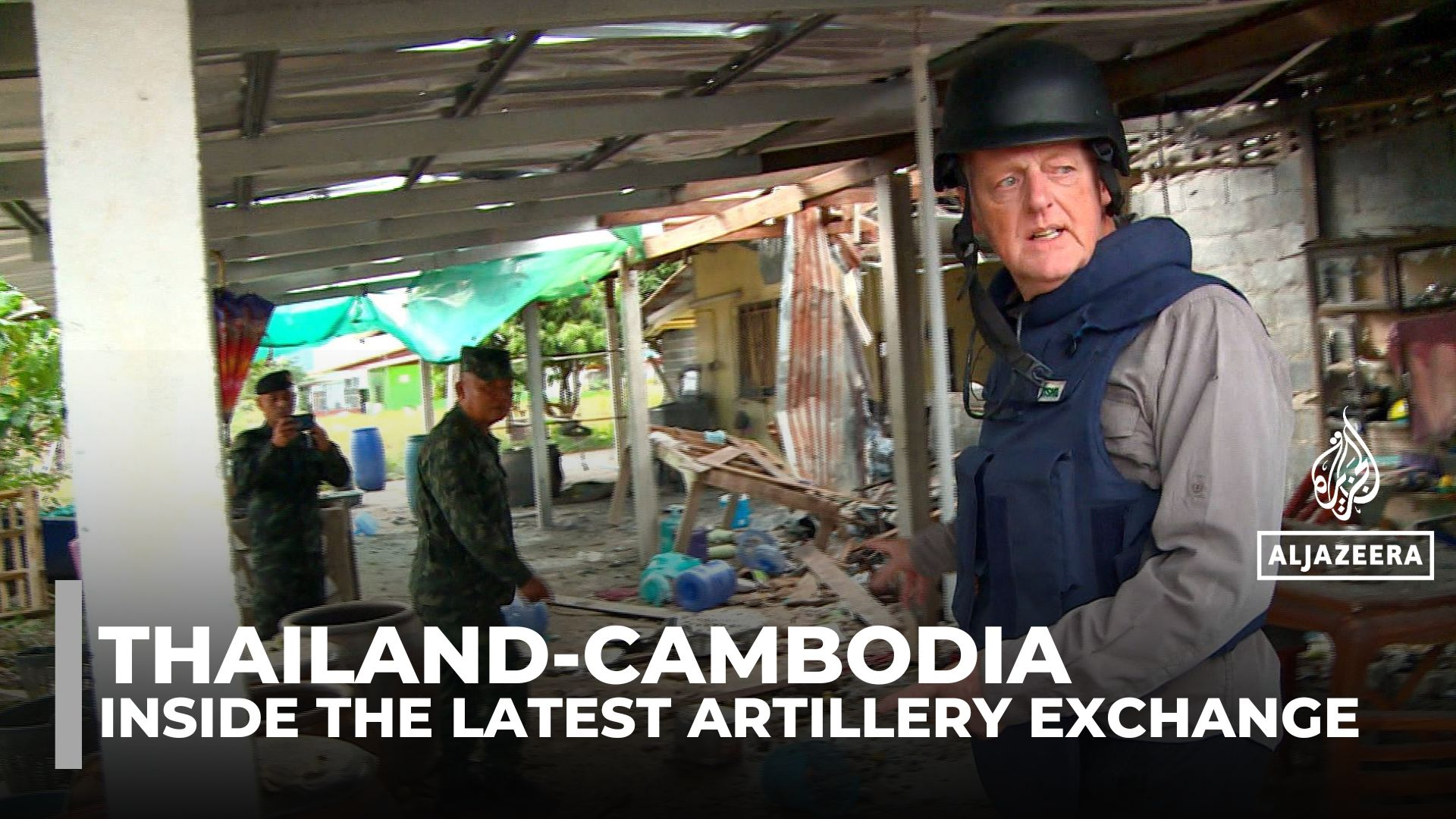Thai military shows media border damage as new Cambodian rocket barrage hits