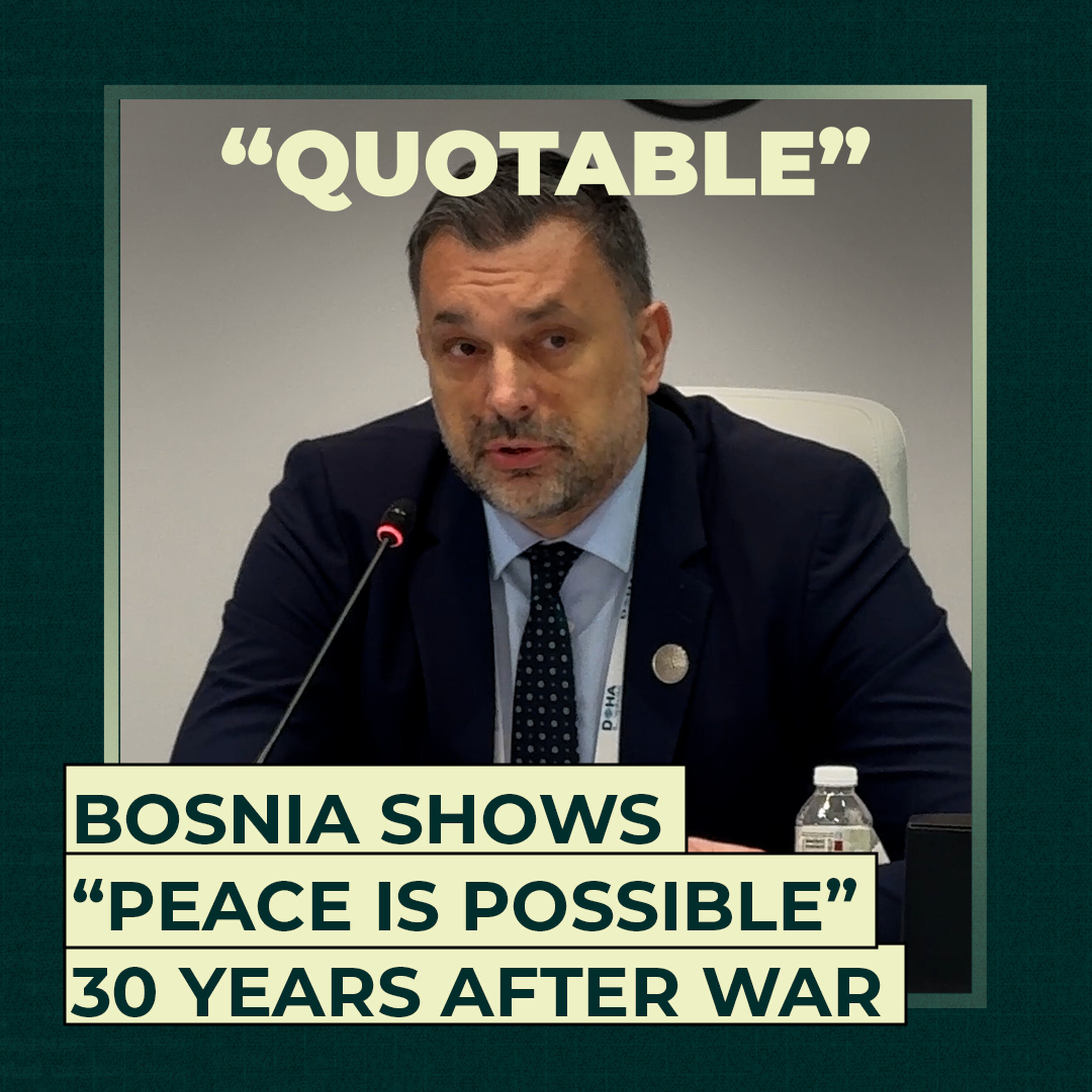 Bosnia shows “peace is possible” 30 years after war Bosnia shows “peace is possible” 30 years after war