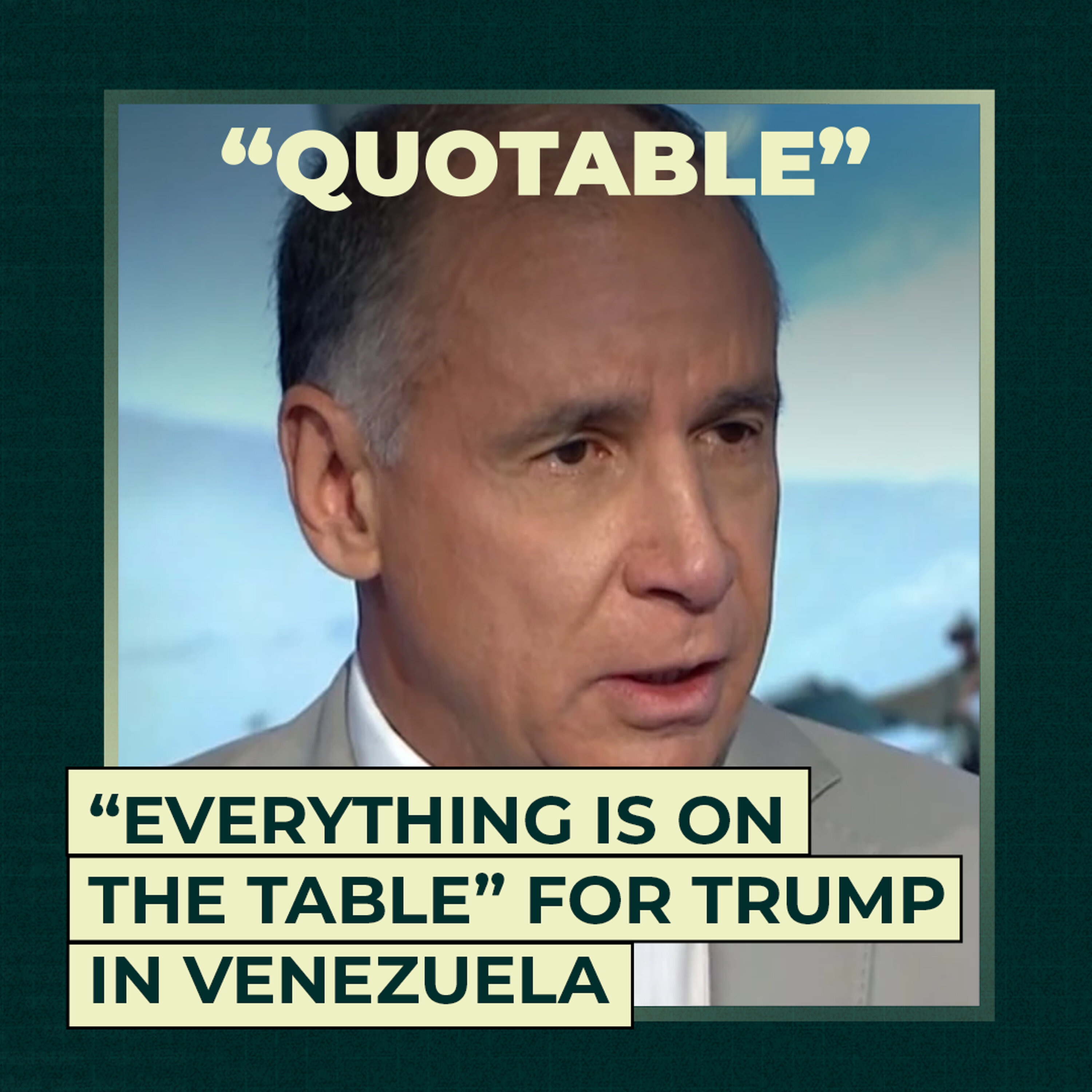 “Everything is on the table” for Trump in Venezuela “Everything is on the table” for Trump in Venezuela