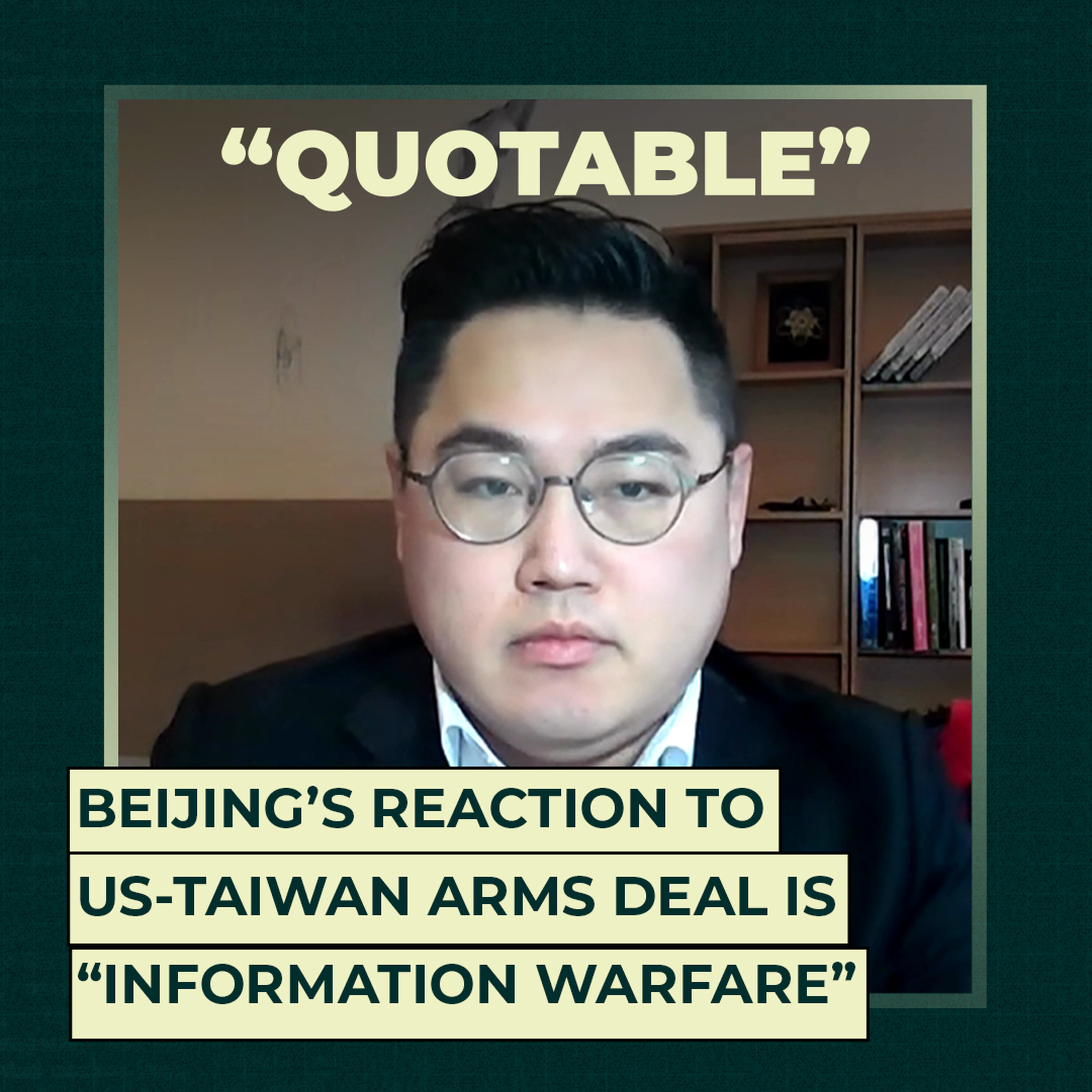 Beijing’s reaction to US-Taiwan arms deal is “information warfare” Beijing’s reaction to US-Taiwan arms deal is “information warfare”