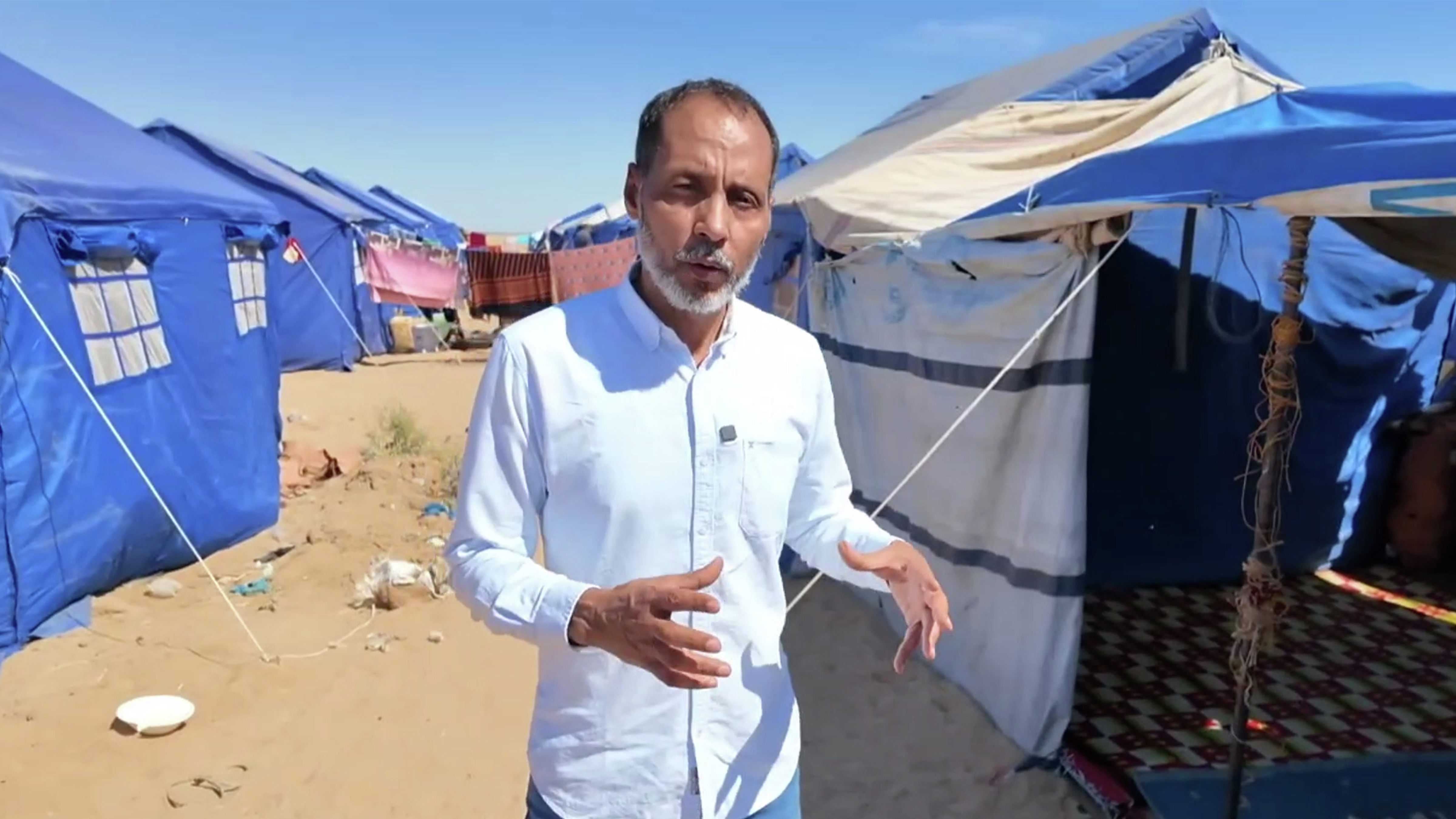 Displacement camp running out of supplies for people fleeing Sudan’s war