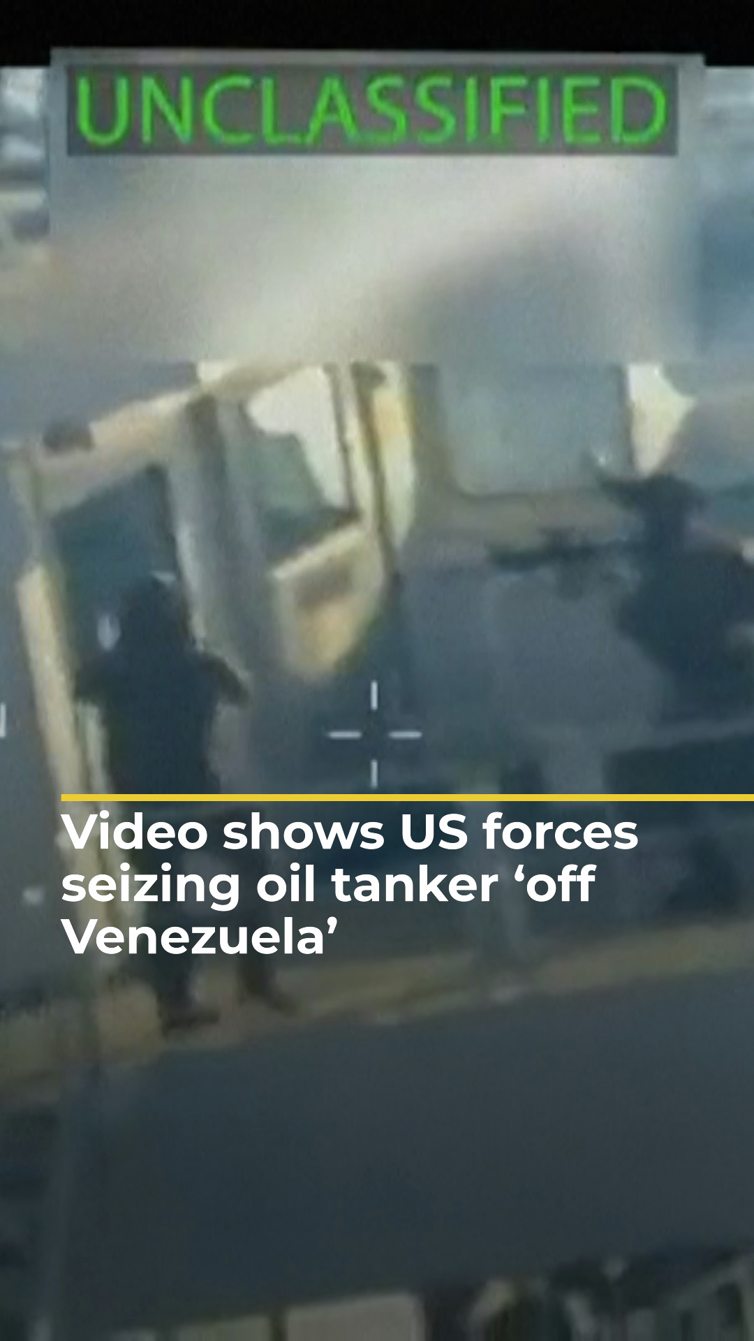 US says it seized oil tanker off Venezuela coast