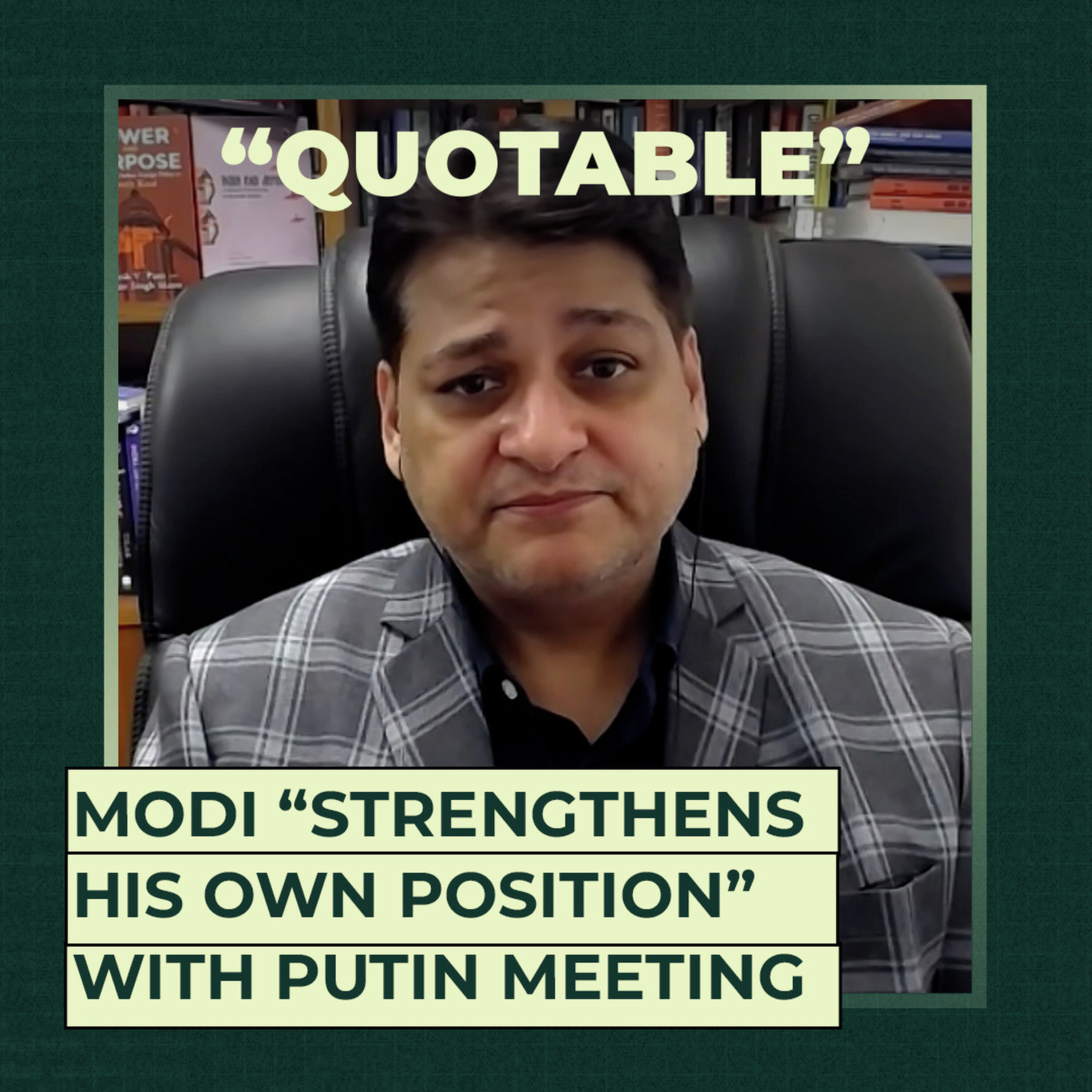 Modi “strengthens his own position” with Putin meeting Modi “strengthens his own position” with Putin meeting