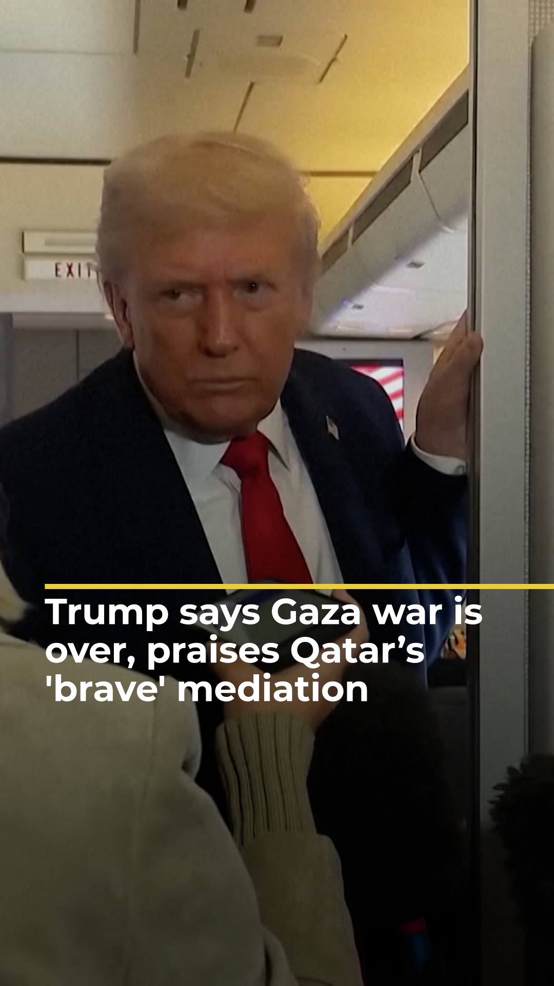 Trump says Gaza war is over, praises Qatar’s role in peace deal
