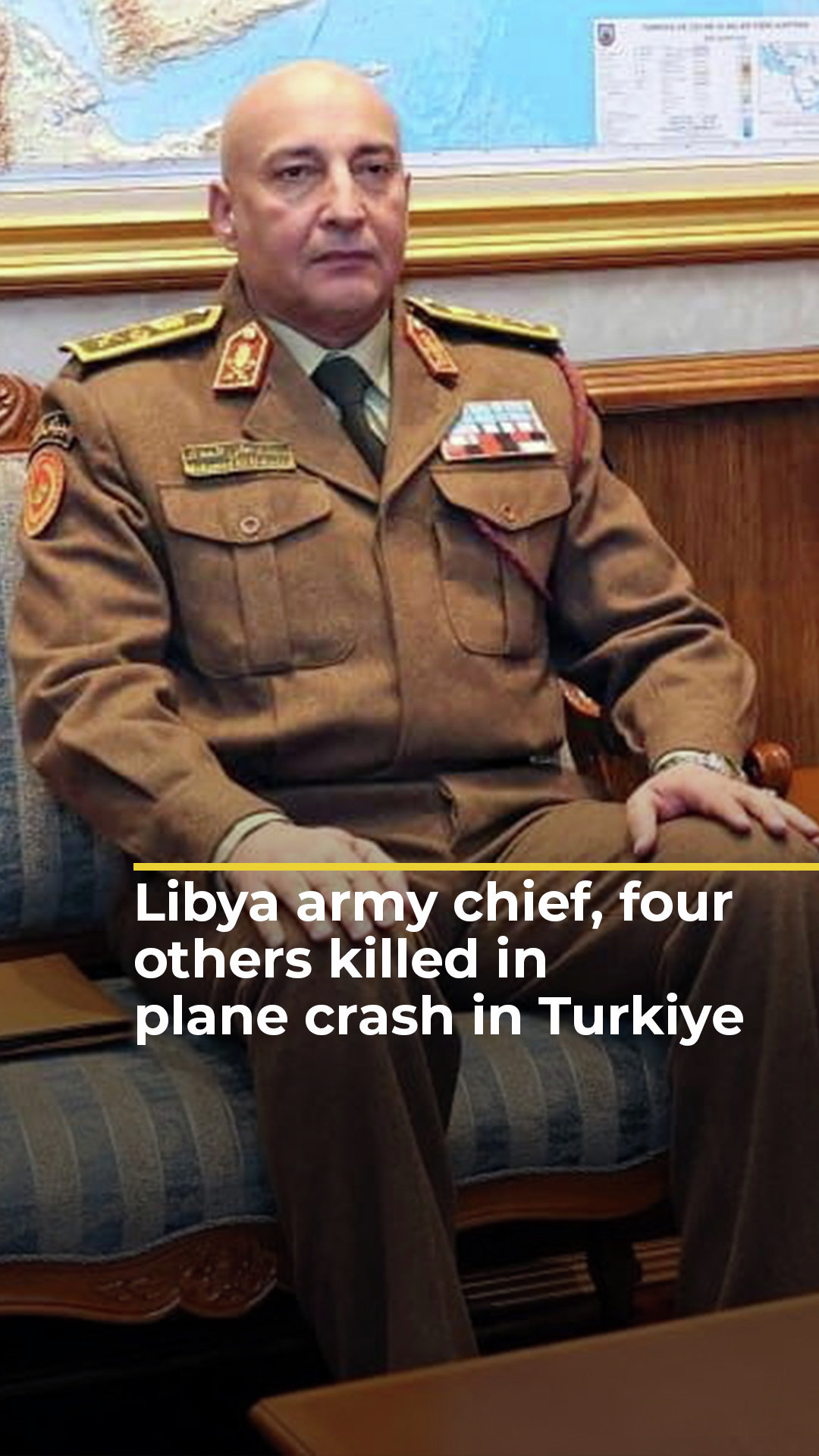Libya army chief, four others killed in plane crash in Turkiye