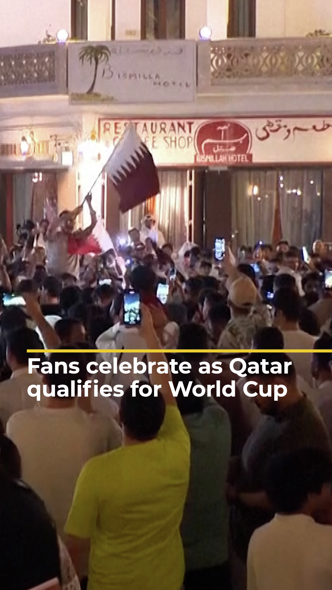 Fans celebrate as Qatar qualifies for World Cup | AJ #shorts