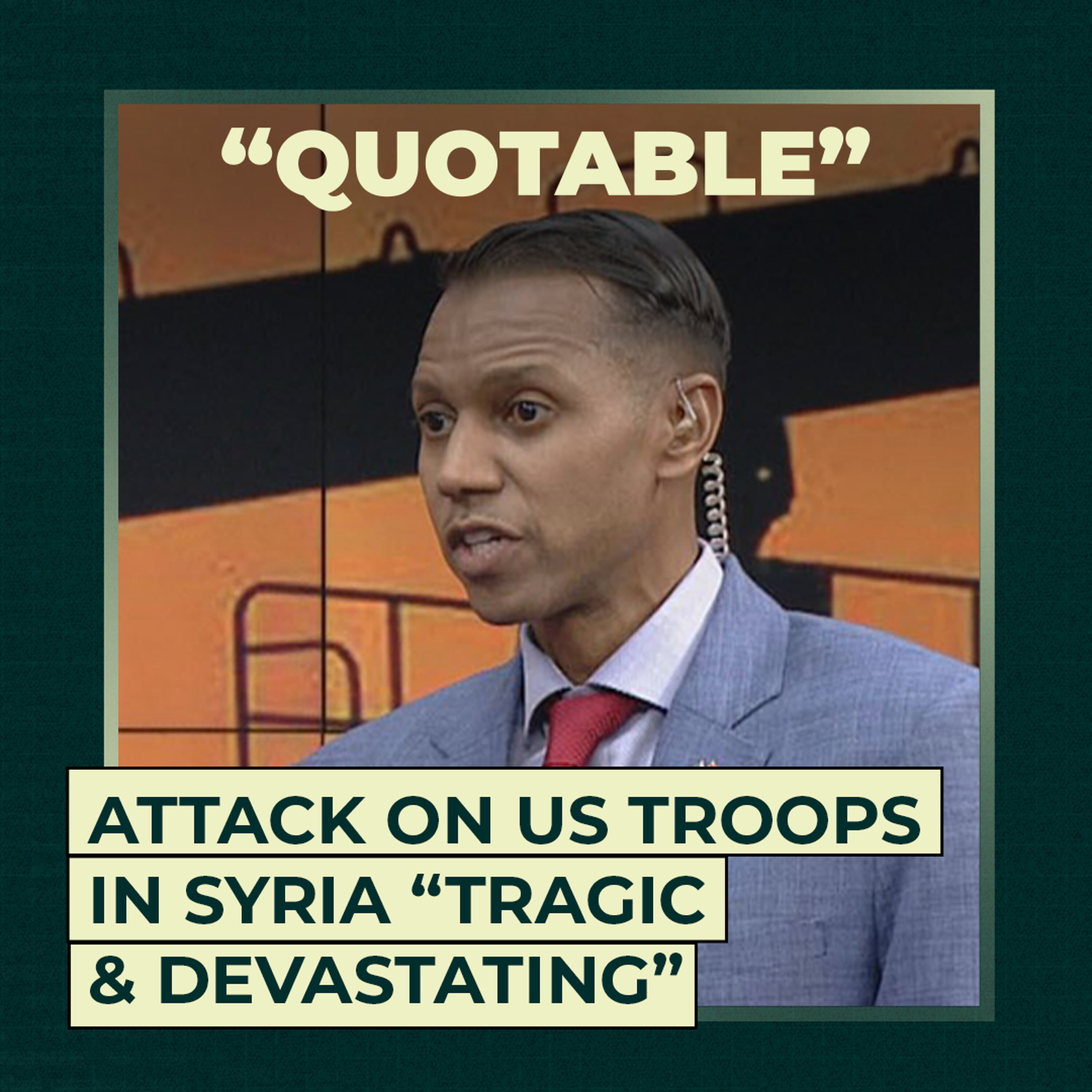 Attack on US troops in Syria “tragic & devastating” Attack on US troops in Syria “tragic & devastating”