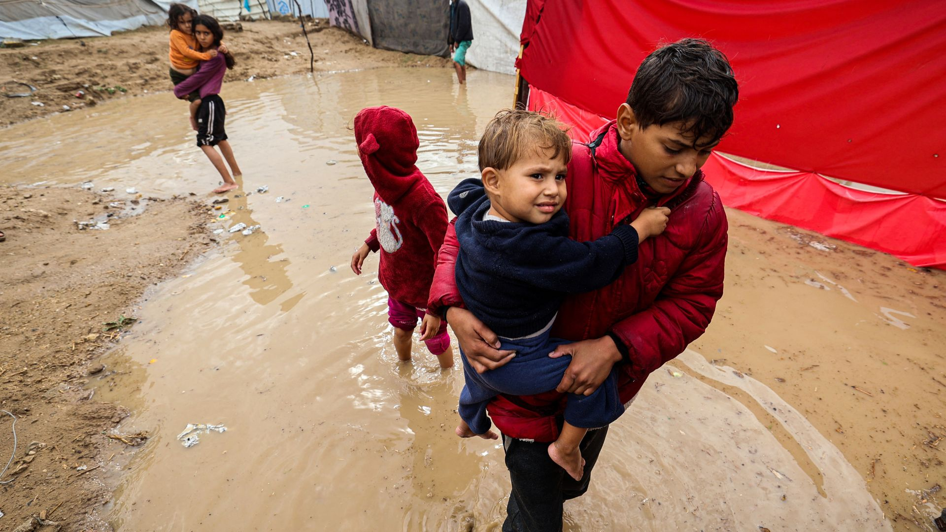 Powerful storms, floods bring new challenges to Palestinians in Gaza