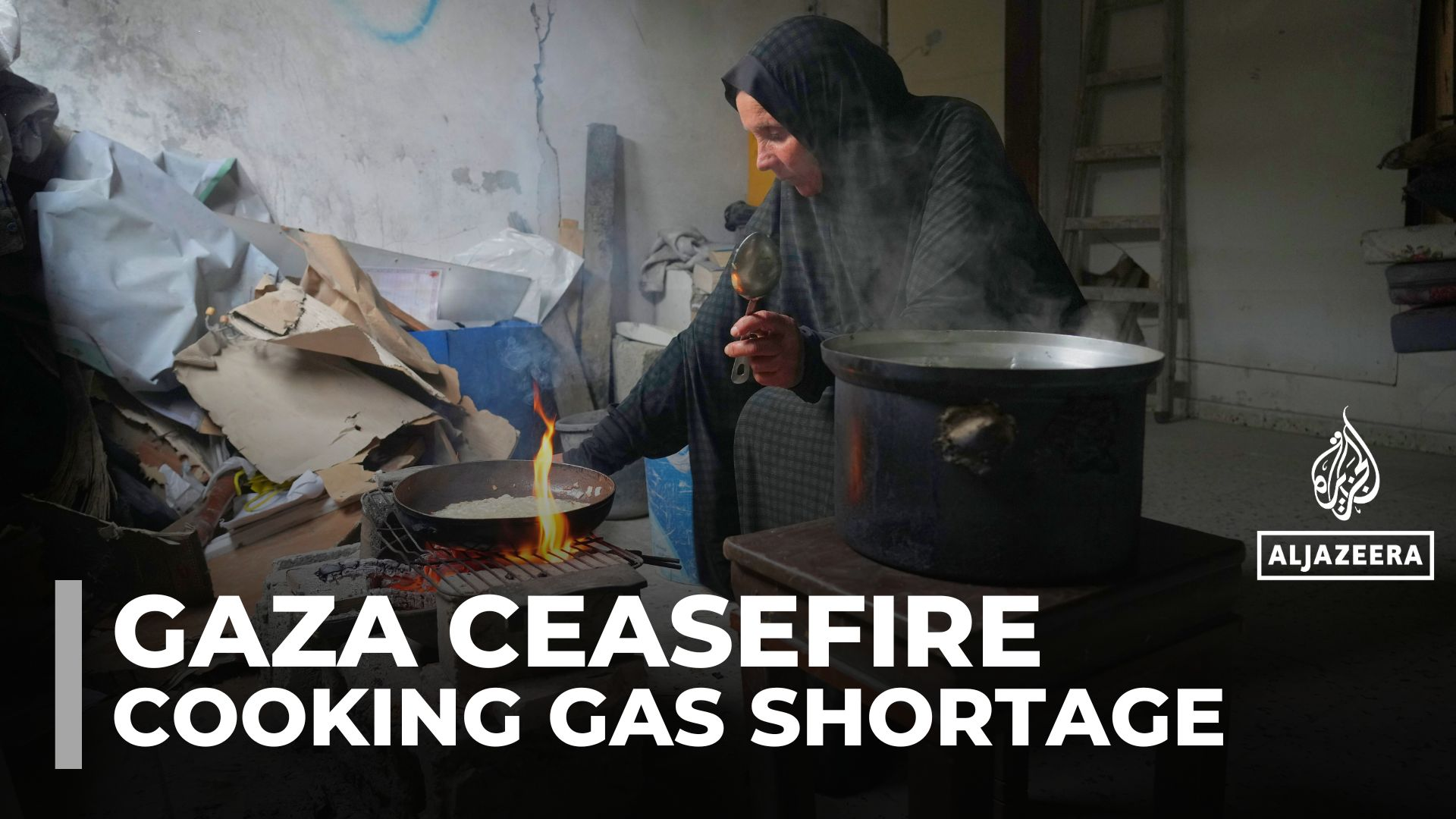 Palestinians in Gaza burn wood, plastic to cook as gas shortages persist
