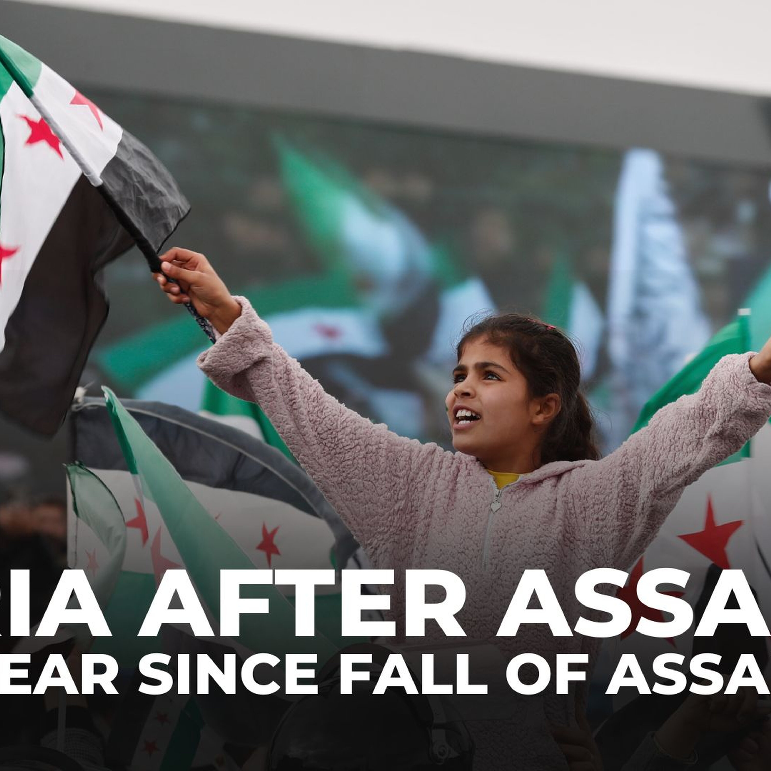 With flags and fireworks, Syrians celebrate one year since fall of al-Assad With flags and fireworks, Syrians celebrate one year since fall of al-Assad
