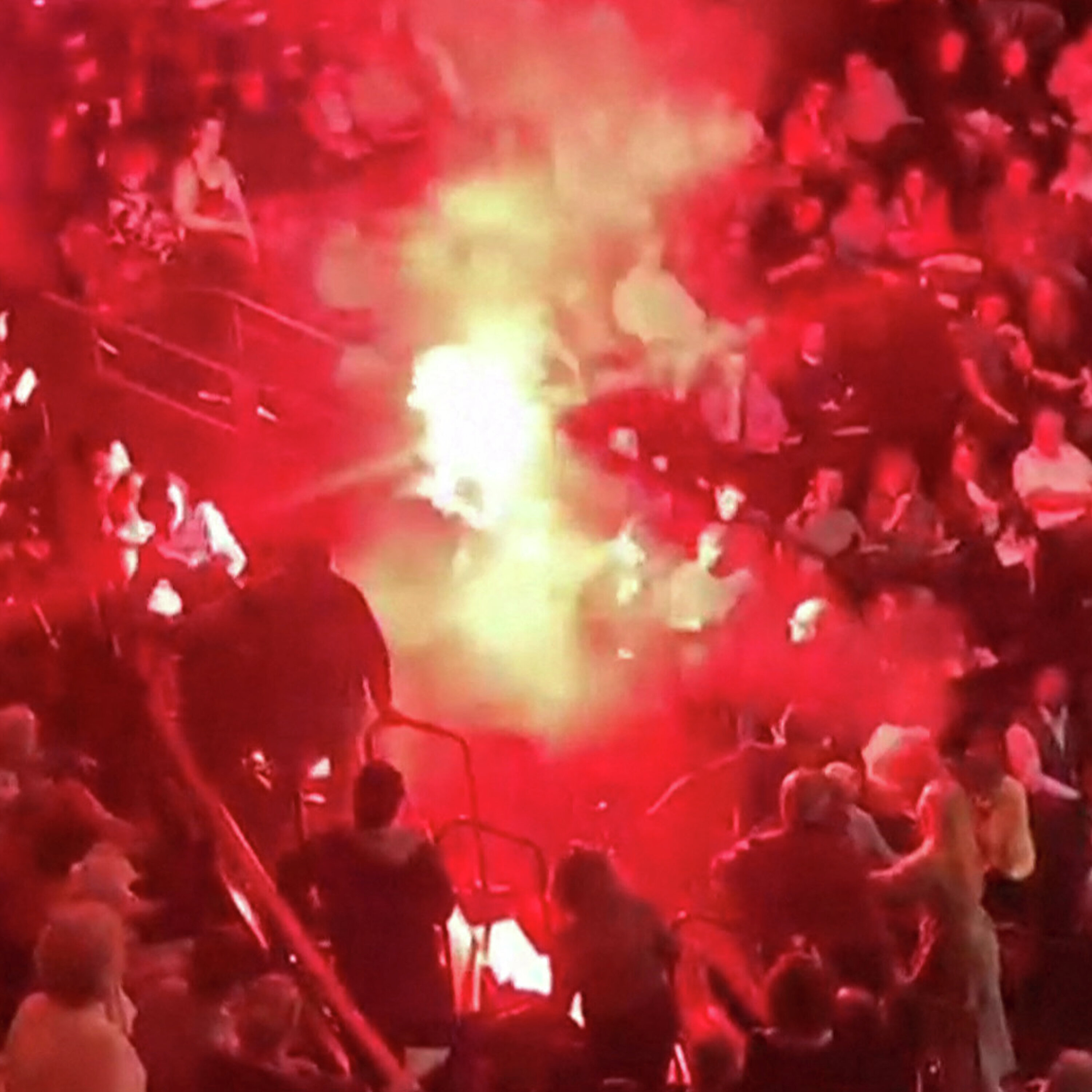 Israeli orchestra interrupted by protester with flare Israeli orchestra interrupted by protester with flare