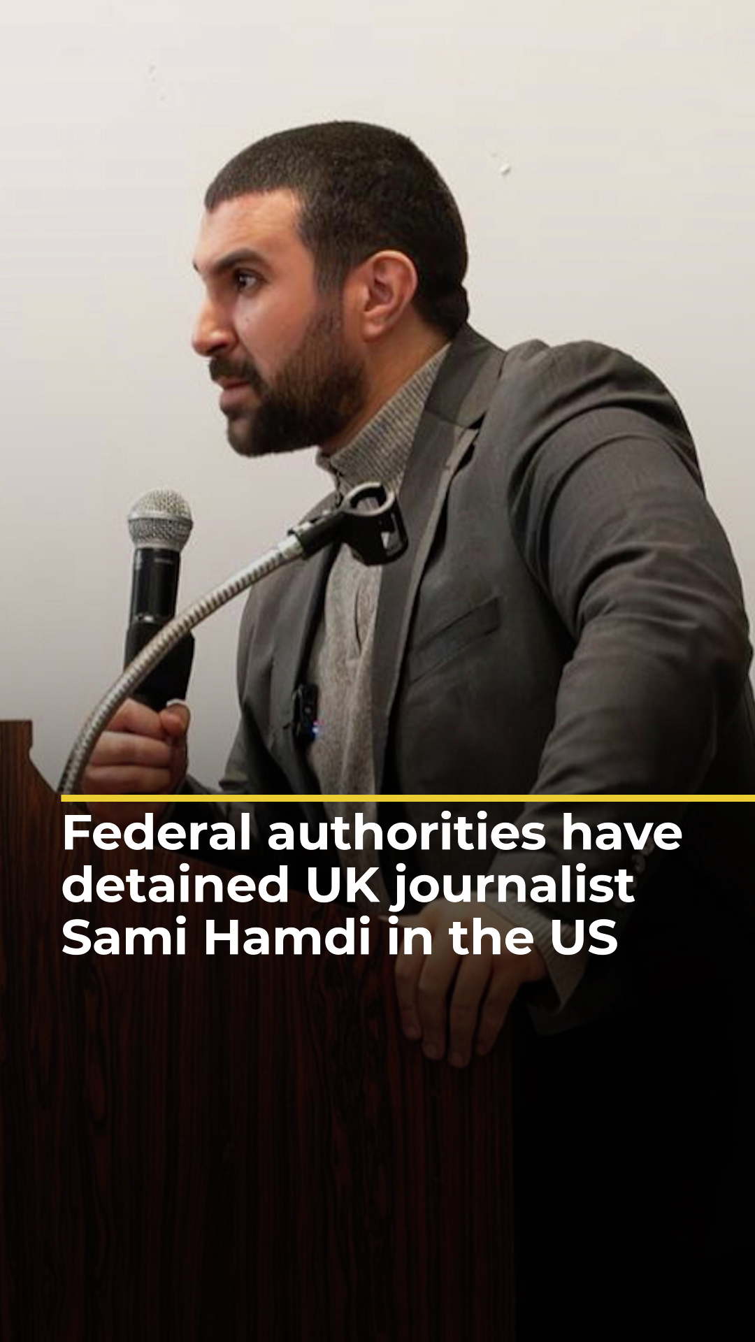 UK journalist Sami Hamdi detained in US after pro-Israel pressure | AJ#shorts