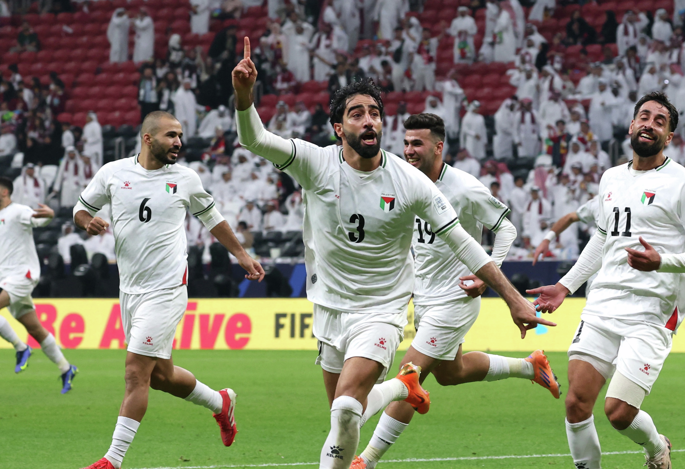 Palestine wins first match over Qatar at FIFA Arab Cup